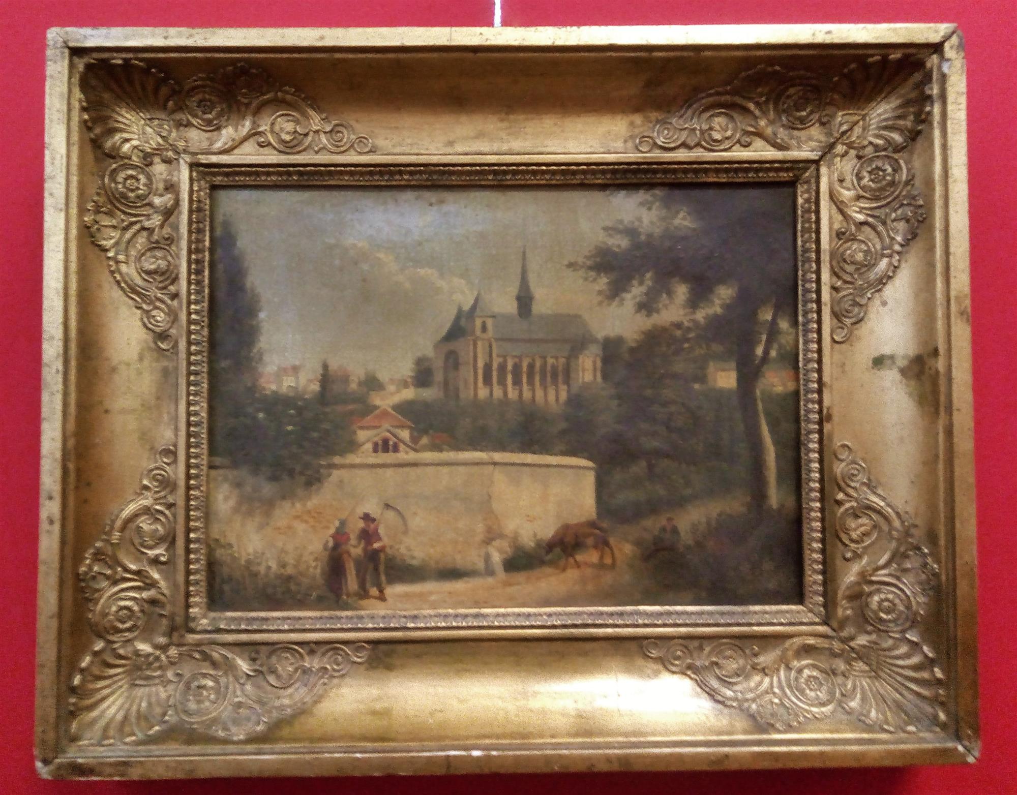 Oil painting French mid-nineteenth century