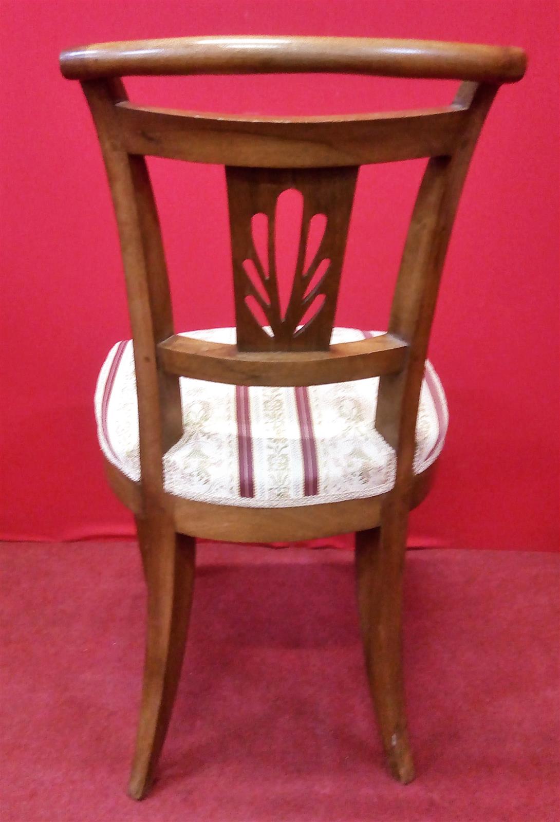 Pair of Carlo X chairs in walnut