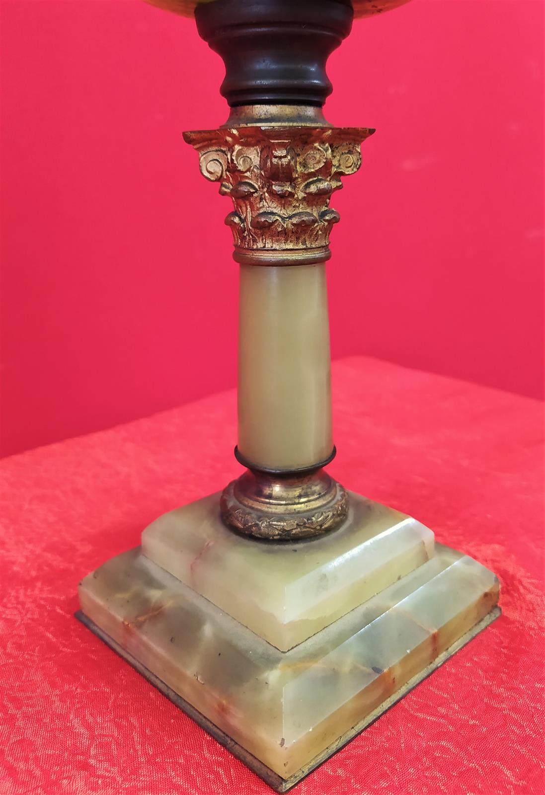 Alabaster oil lamp