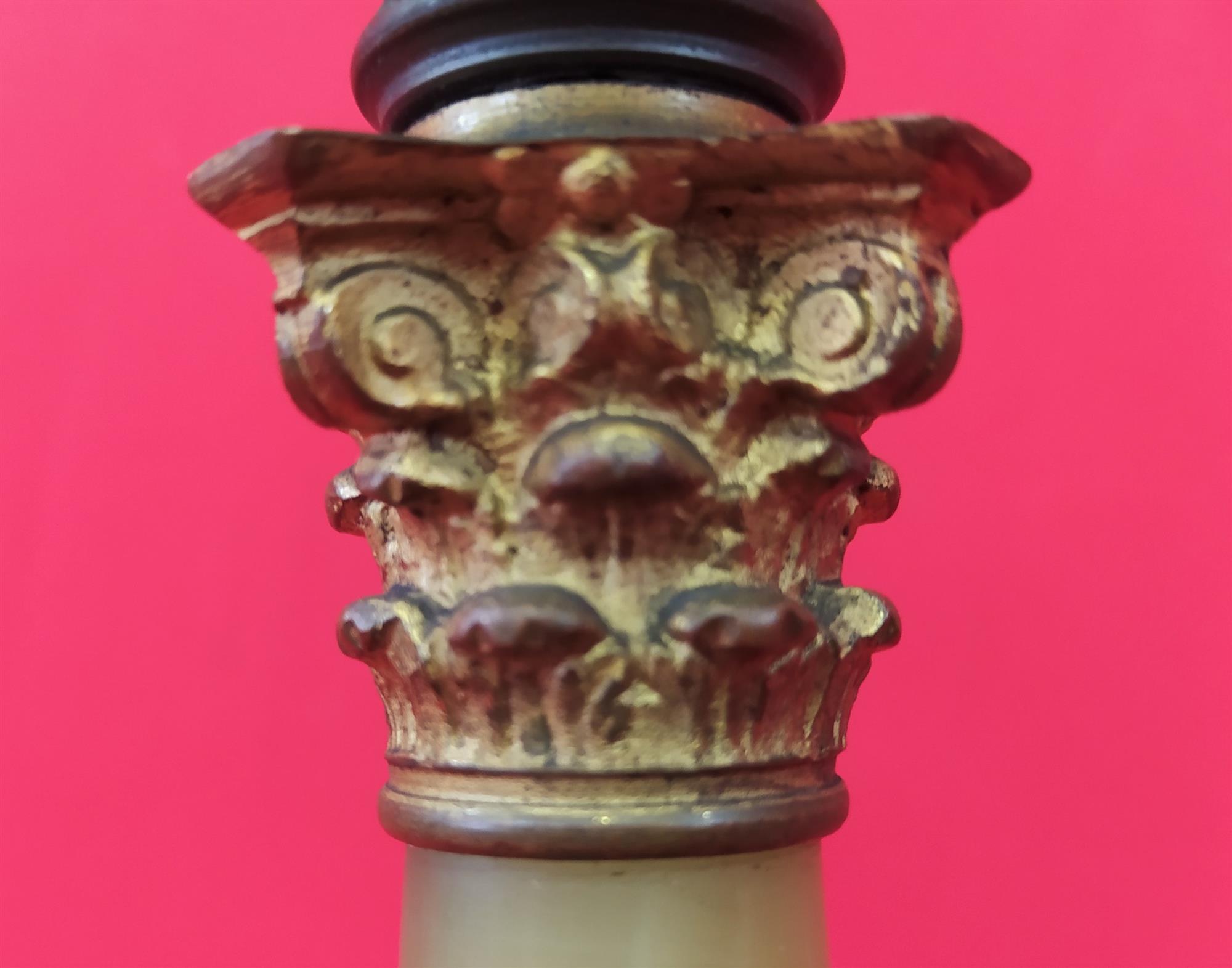 Alabaster oil lamp