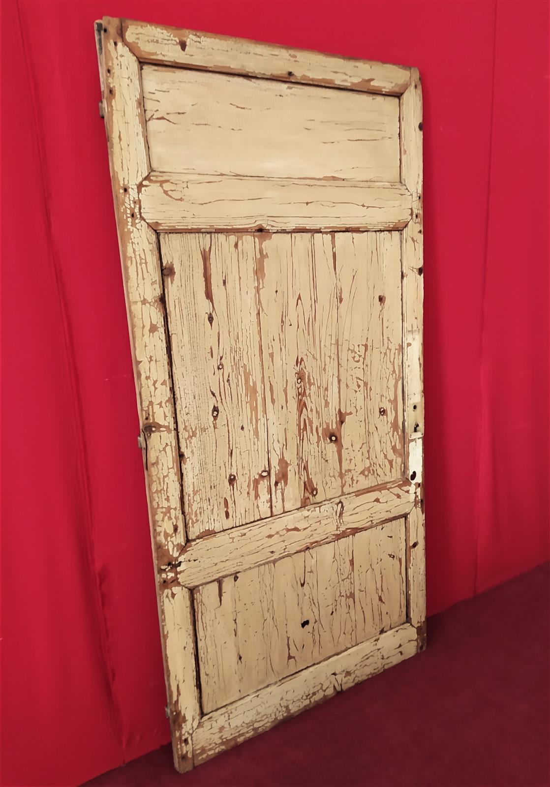 Single door in lacquered fir