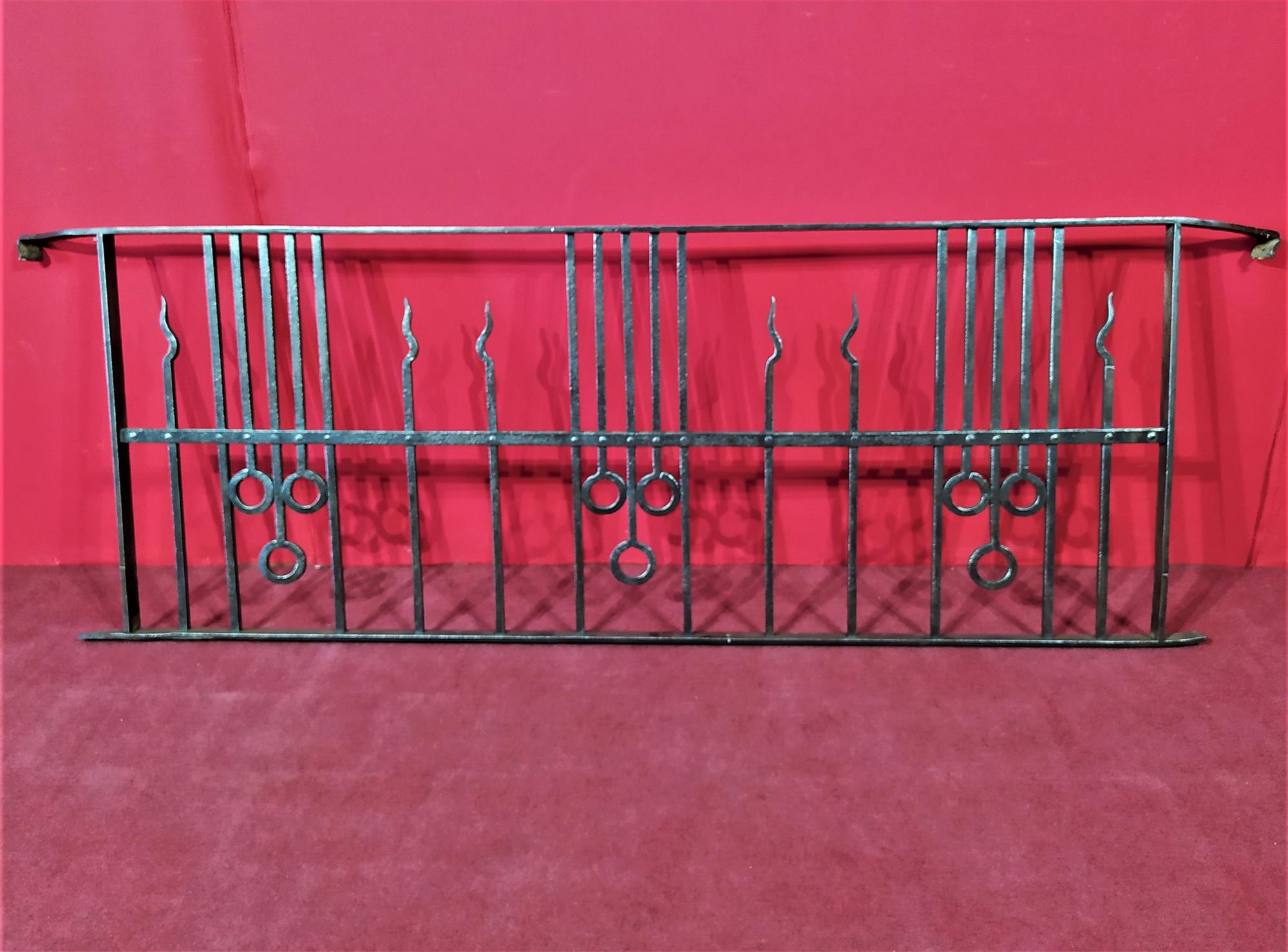 Wrought iron parapet