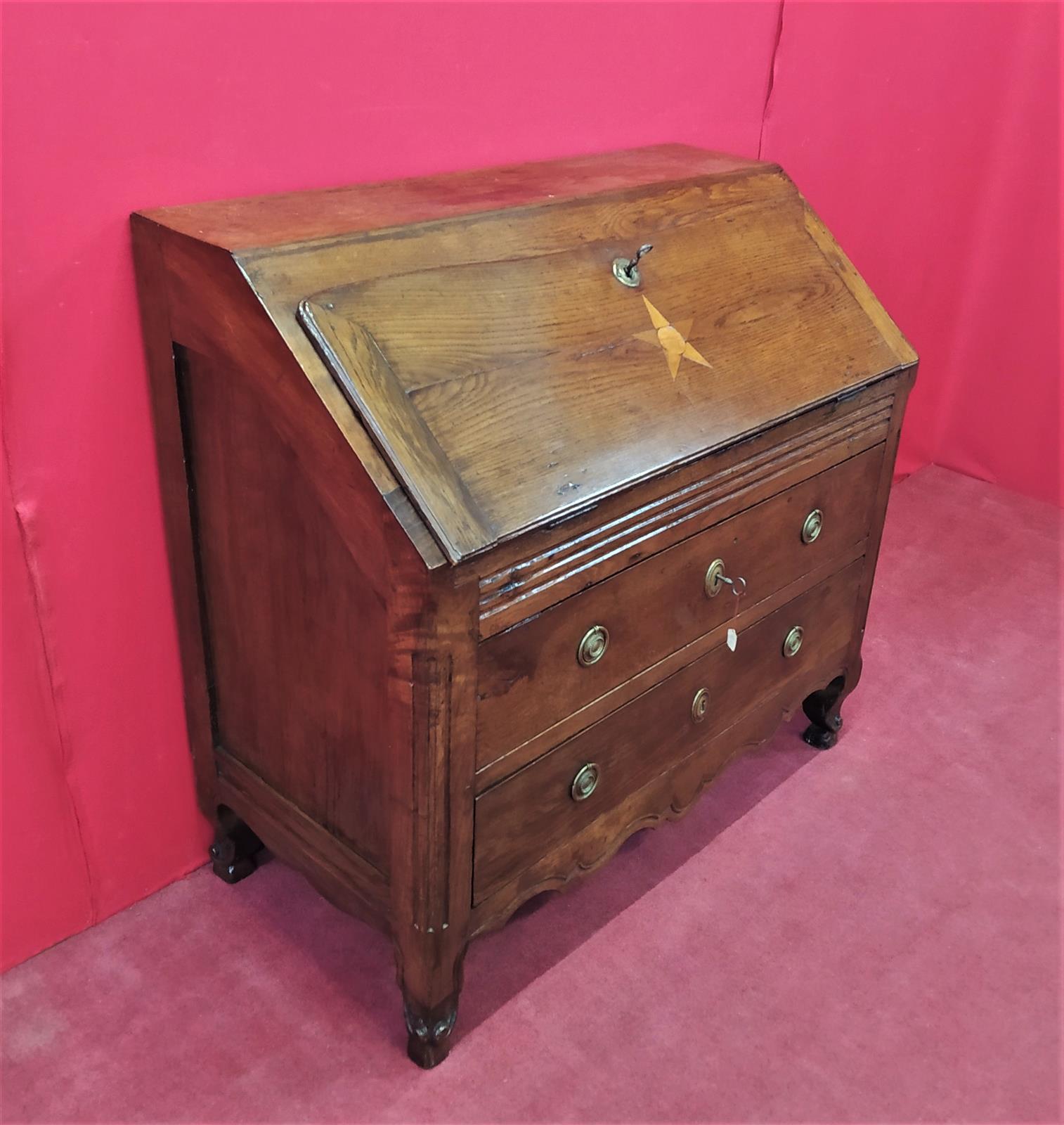 Drop-leaf chest of drawers Provencal
