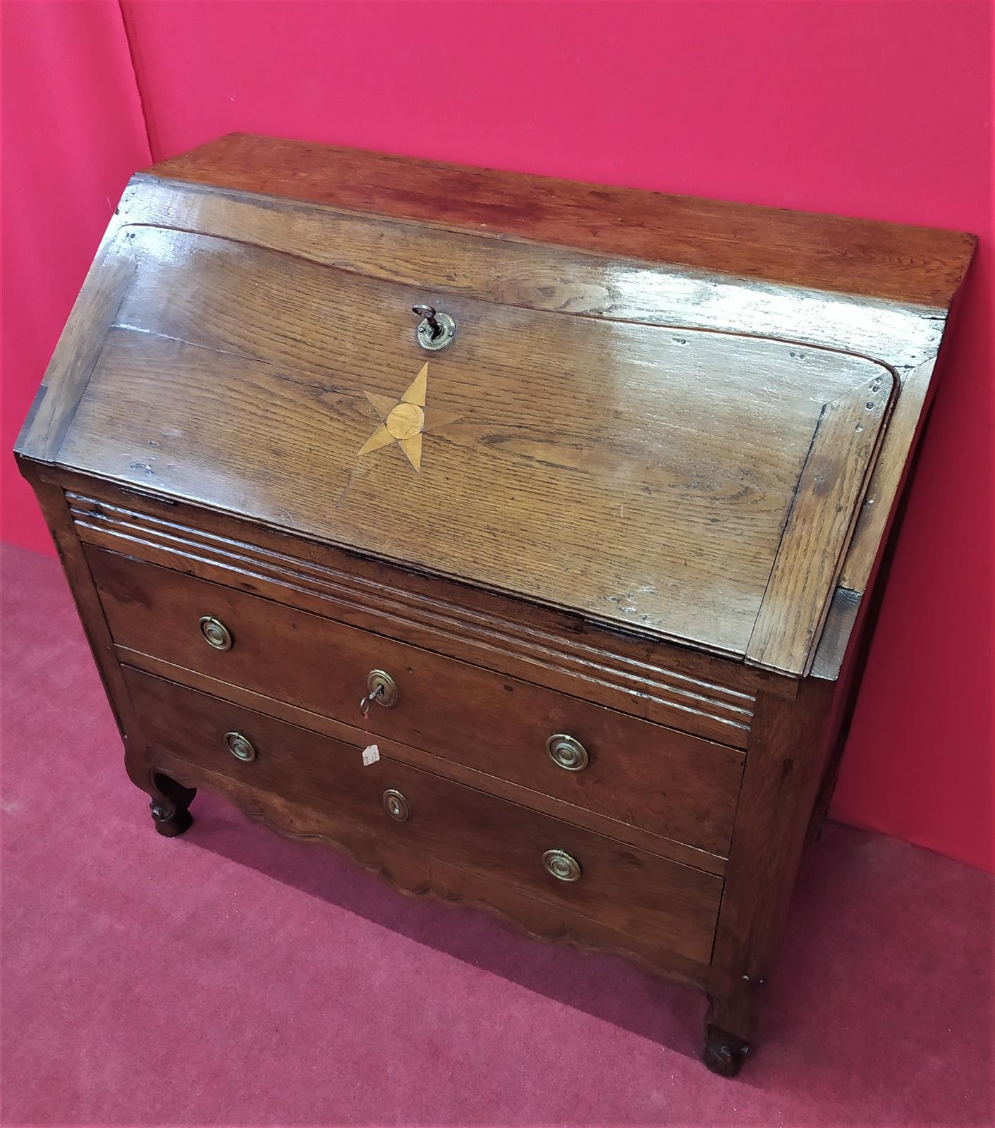 Drop-leaf chest of drawers Provencal