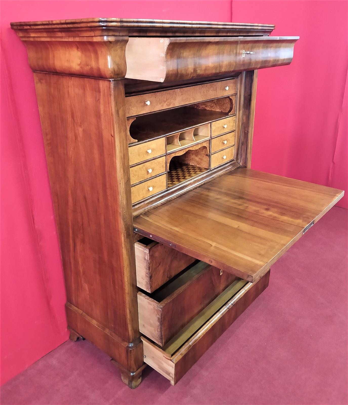 Secretaire in radica italiano