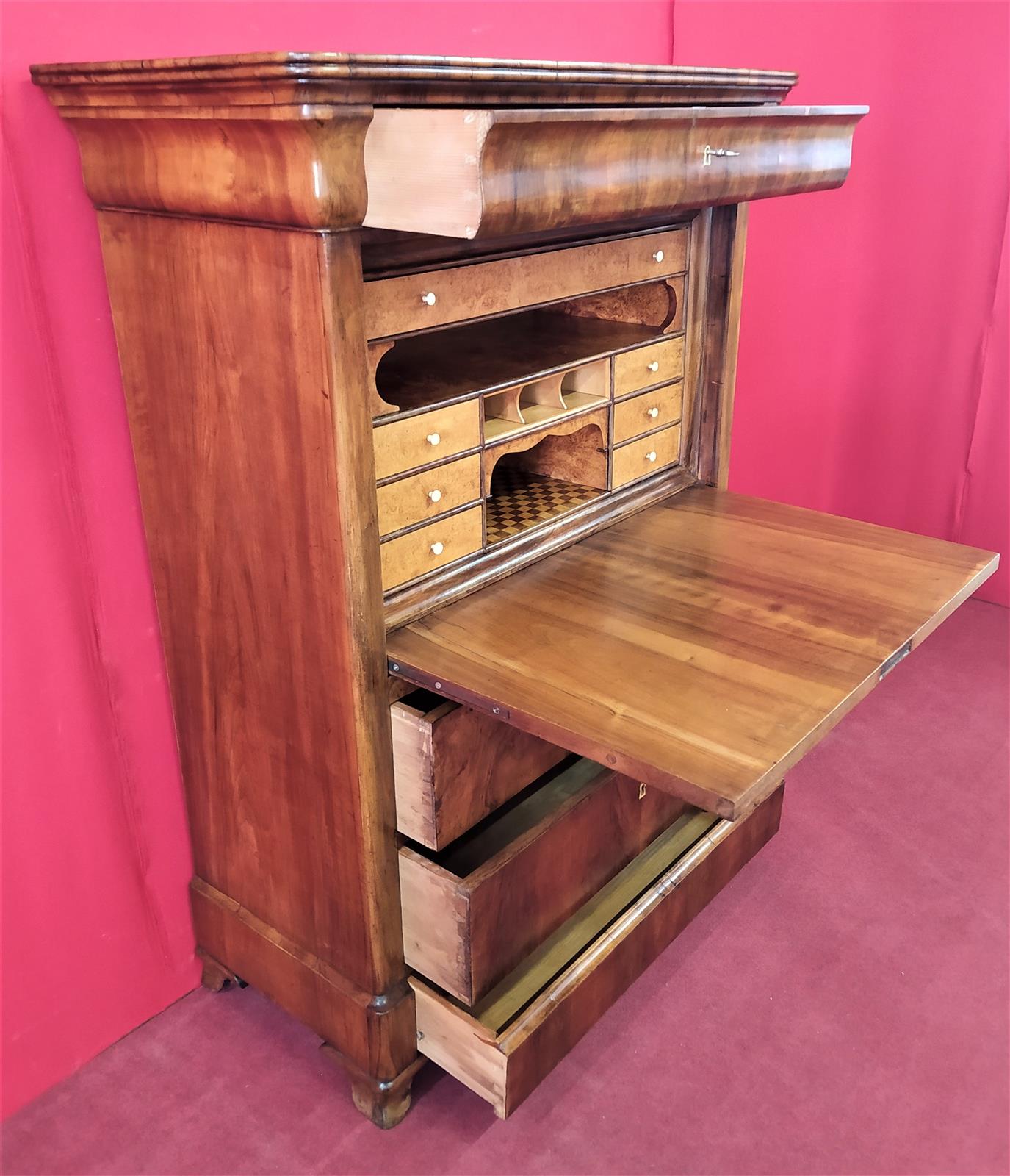 Italian briar secretaire