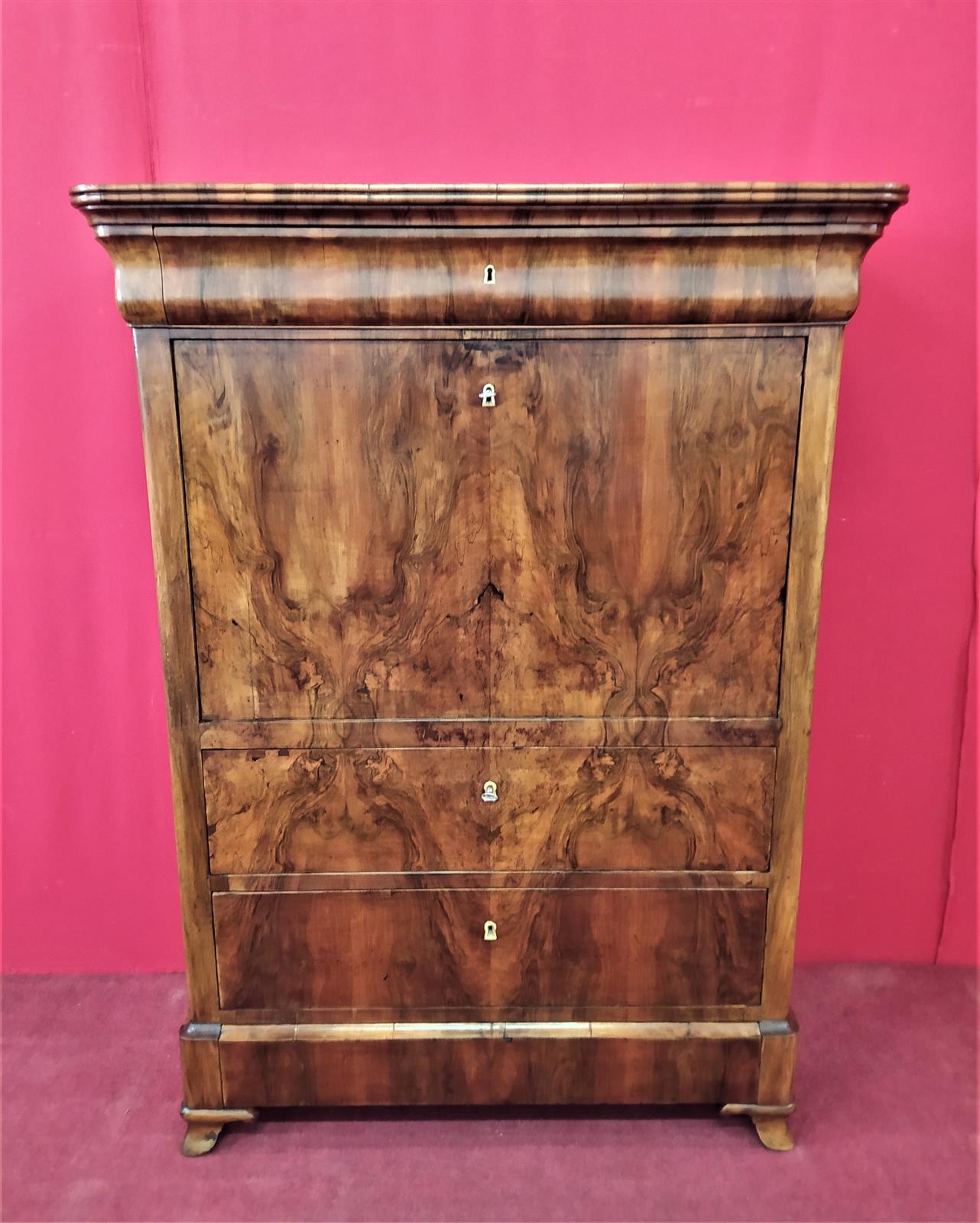 Secretaire in radica italiano