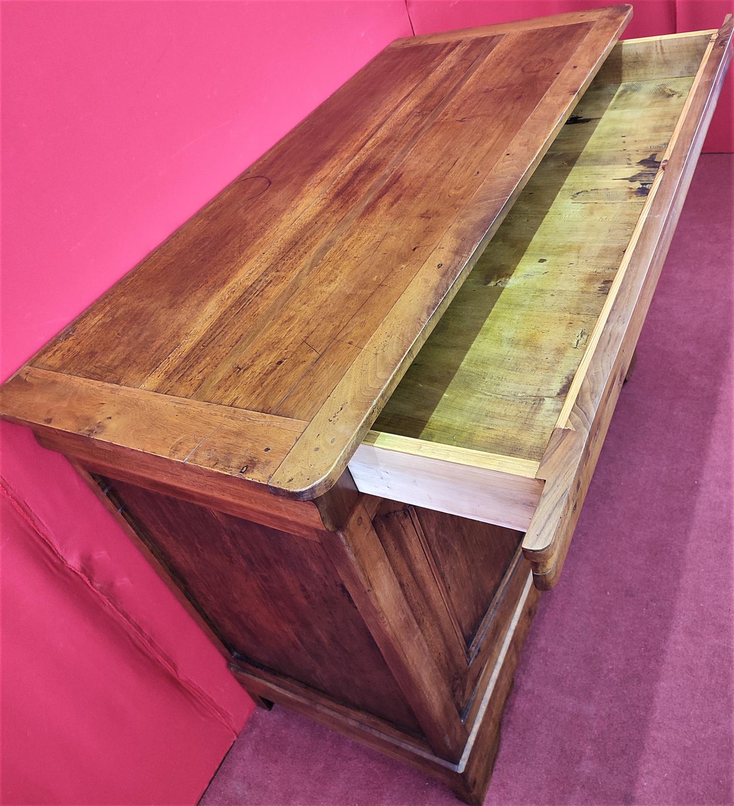 Walnut sideboard with Elm panels