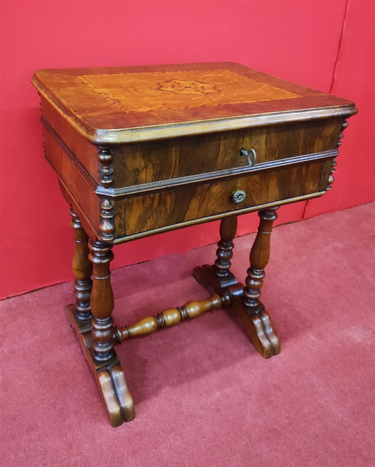 Inlaid jewelry table