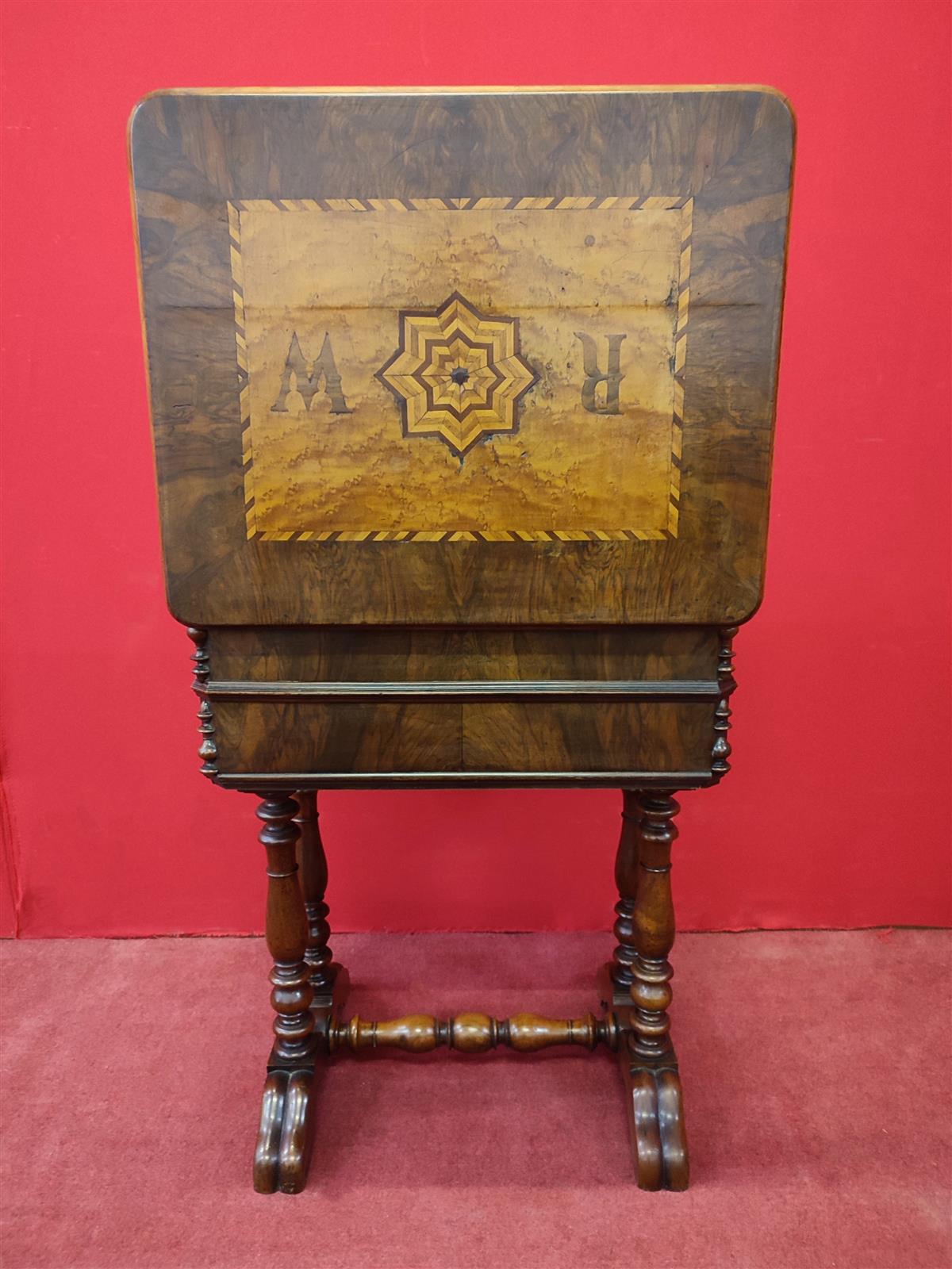 Inlaid jewelry table