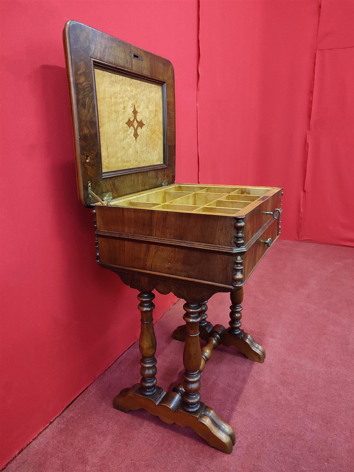 Inlaid jewelry table