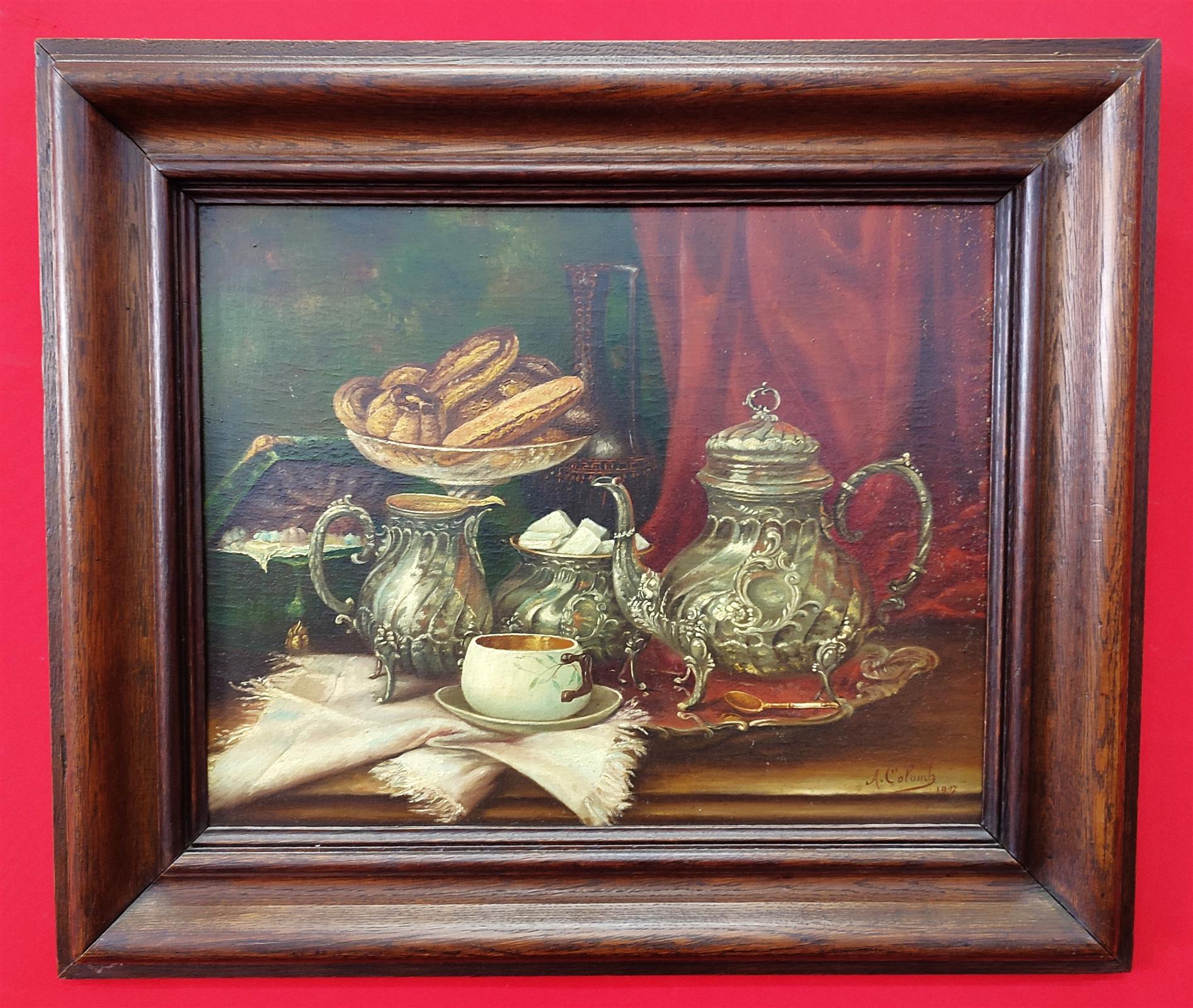 Pair of signed still lifes