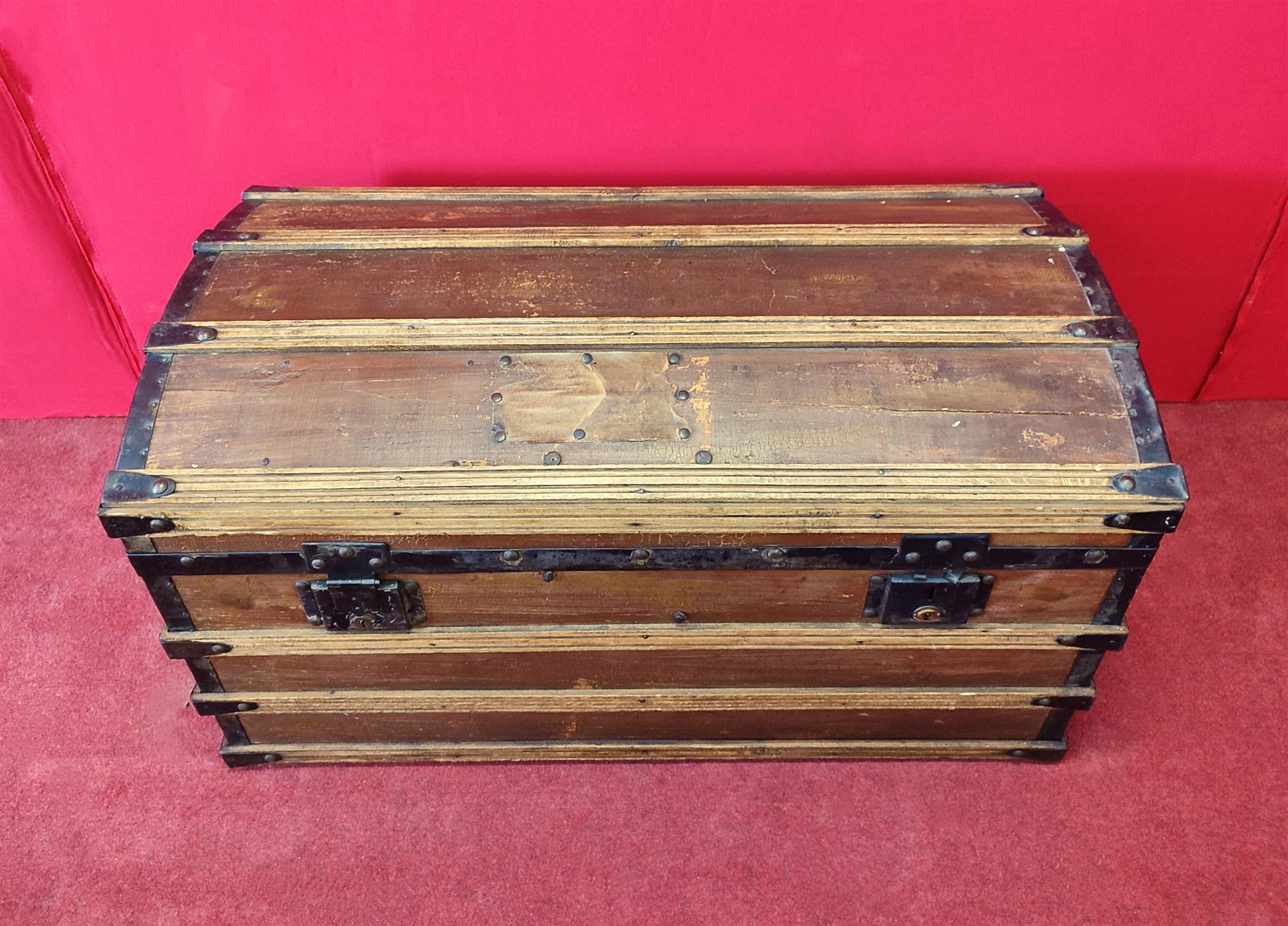 Vintage travel trunk