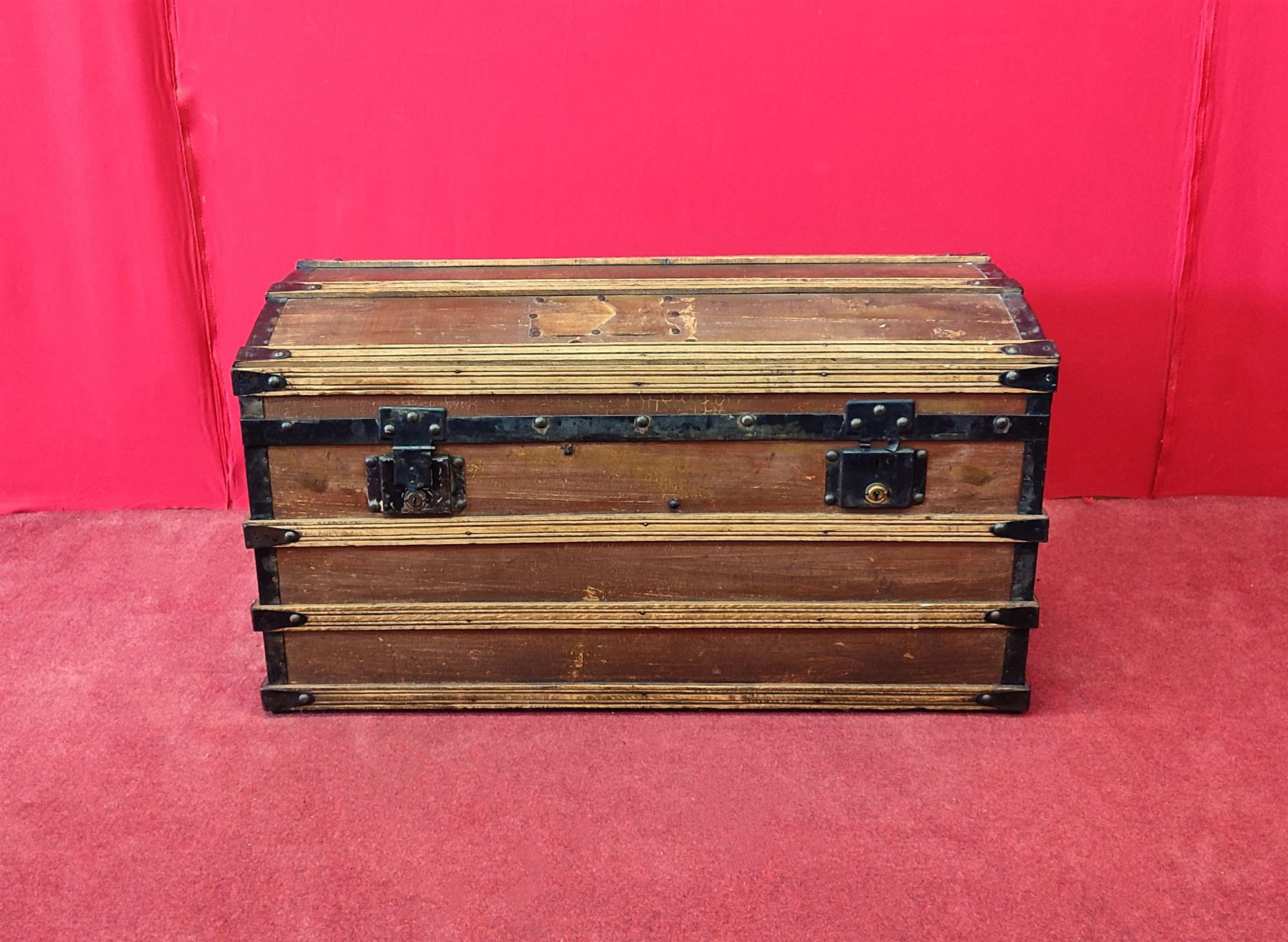 Vintage travel trunk