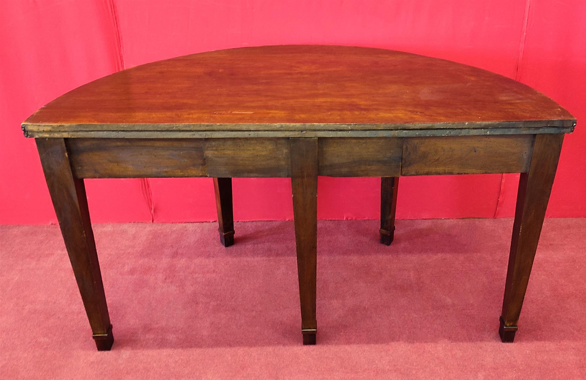Large half-moon table