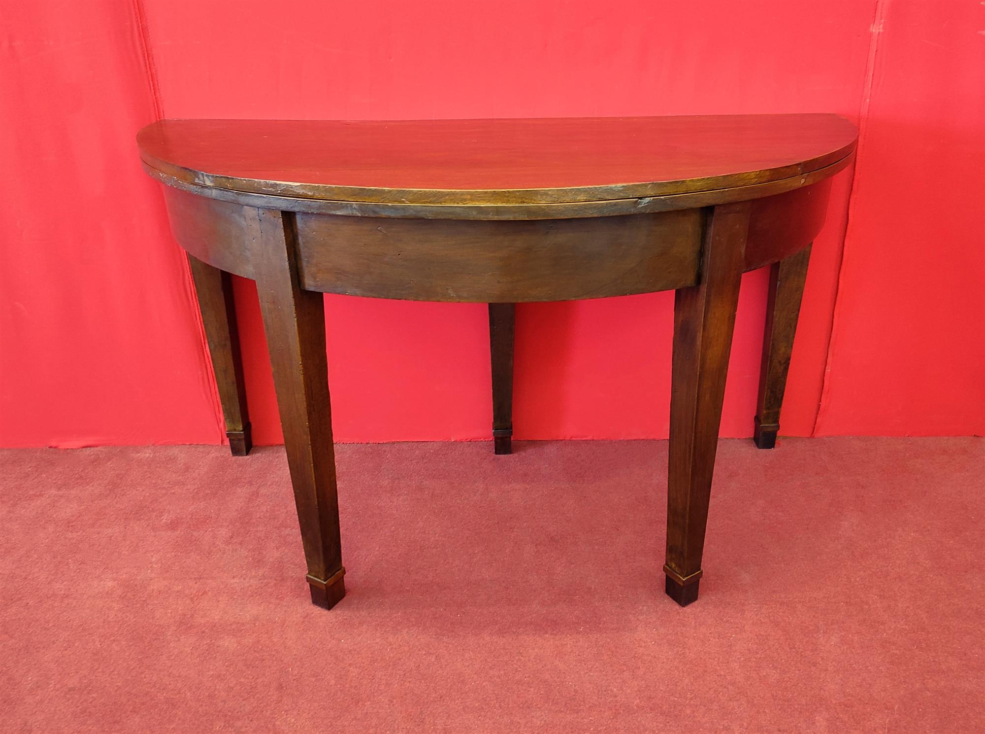 Large half-moon table