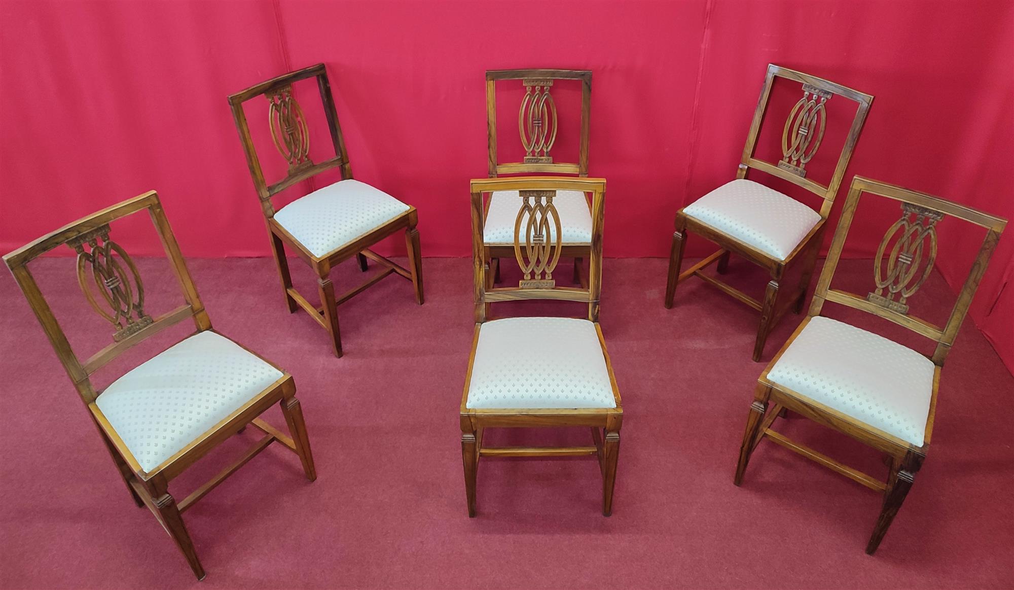 Gruppo sei sedie sala da pranzo
