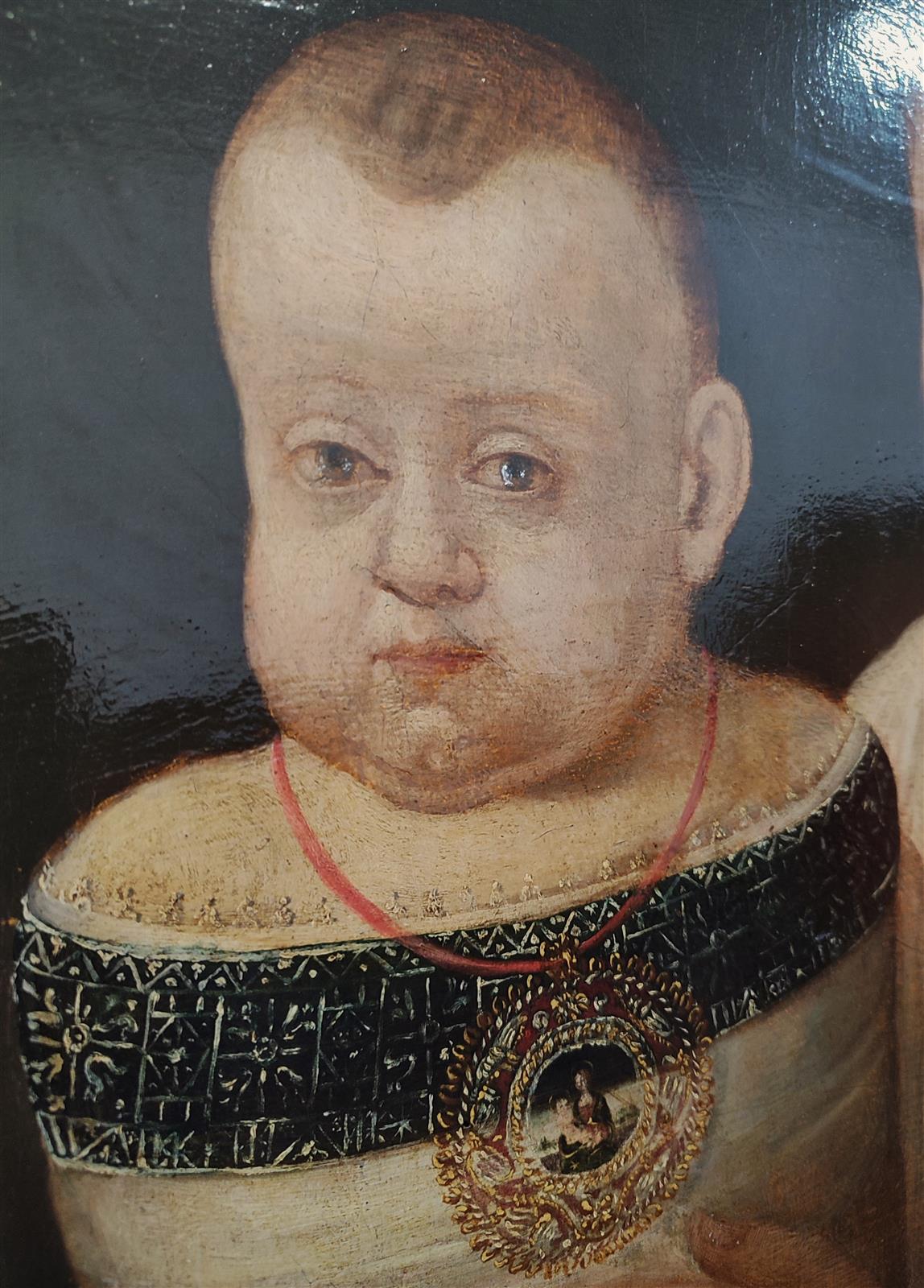 Portrait of a woman with child Bolognese school 16th/17th century