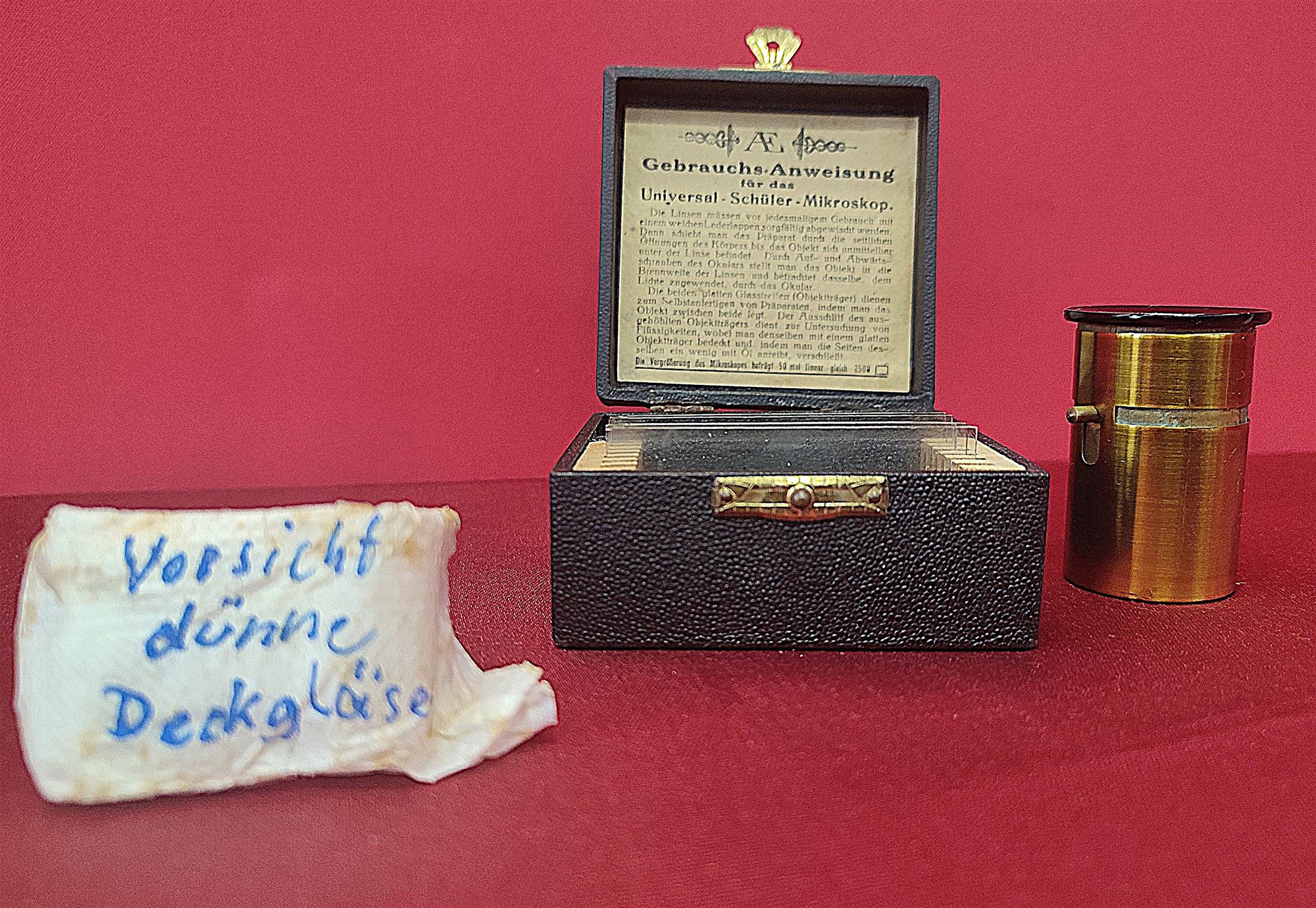 Microscopio tascabile vintage