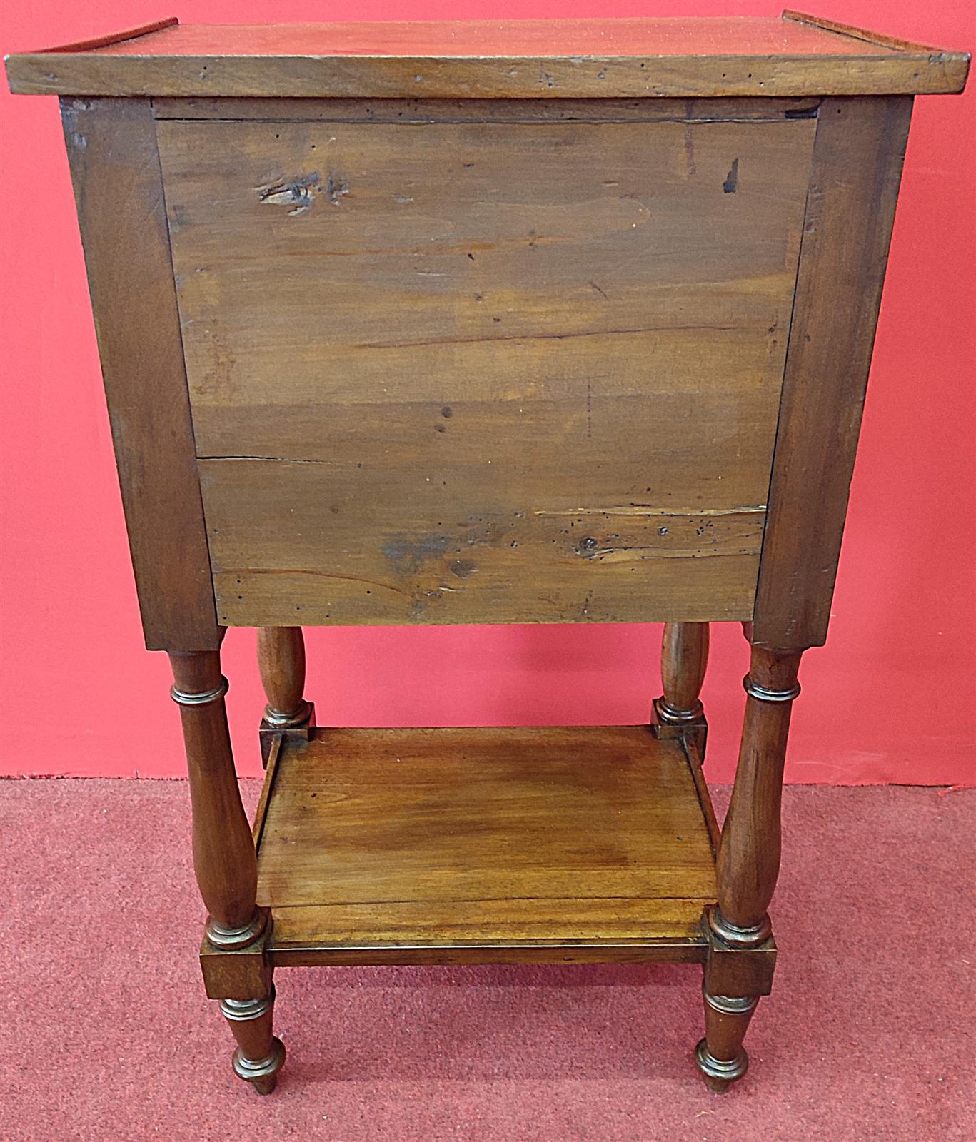 Louis XVI three-drawer bedside table