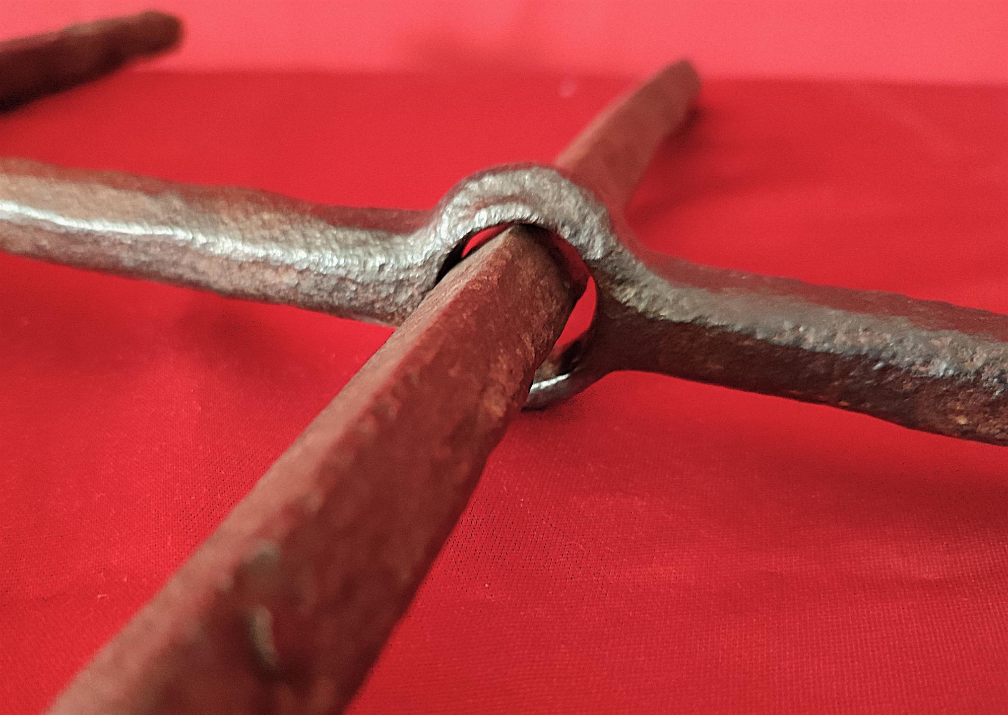 Grata ad incasso in ferro battuto