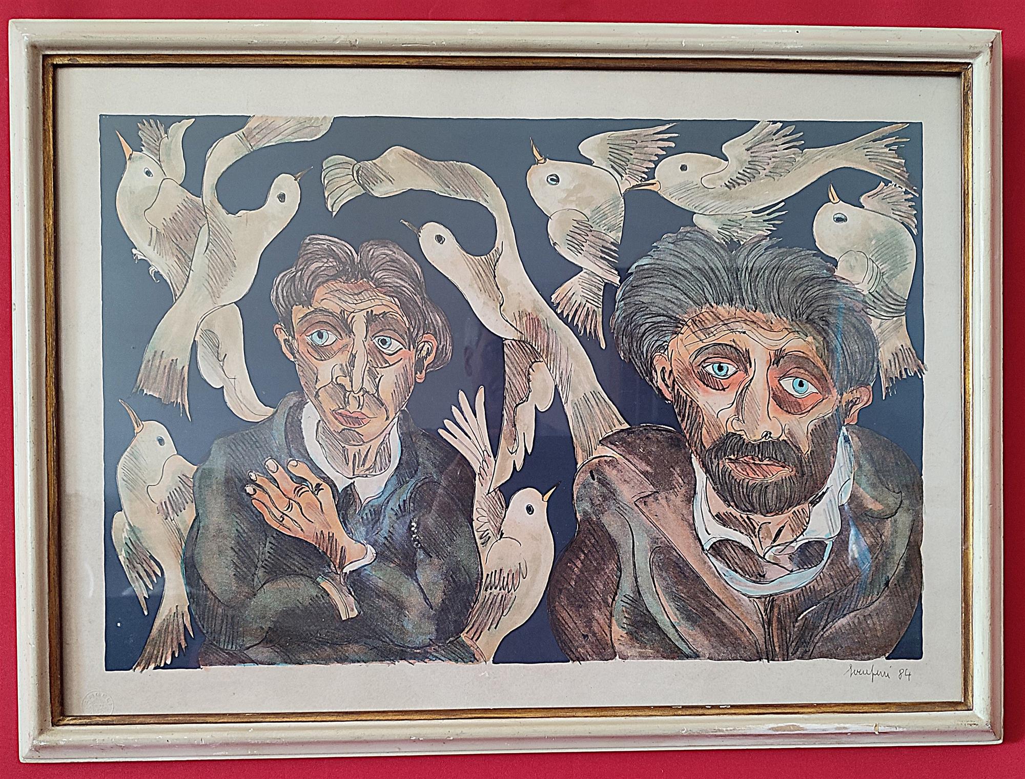 Volti e colombe Giuseppe Serafini 1915 - 1987