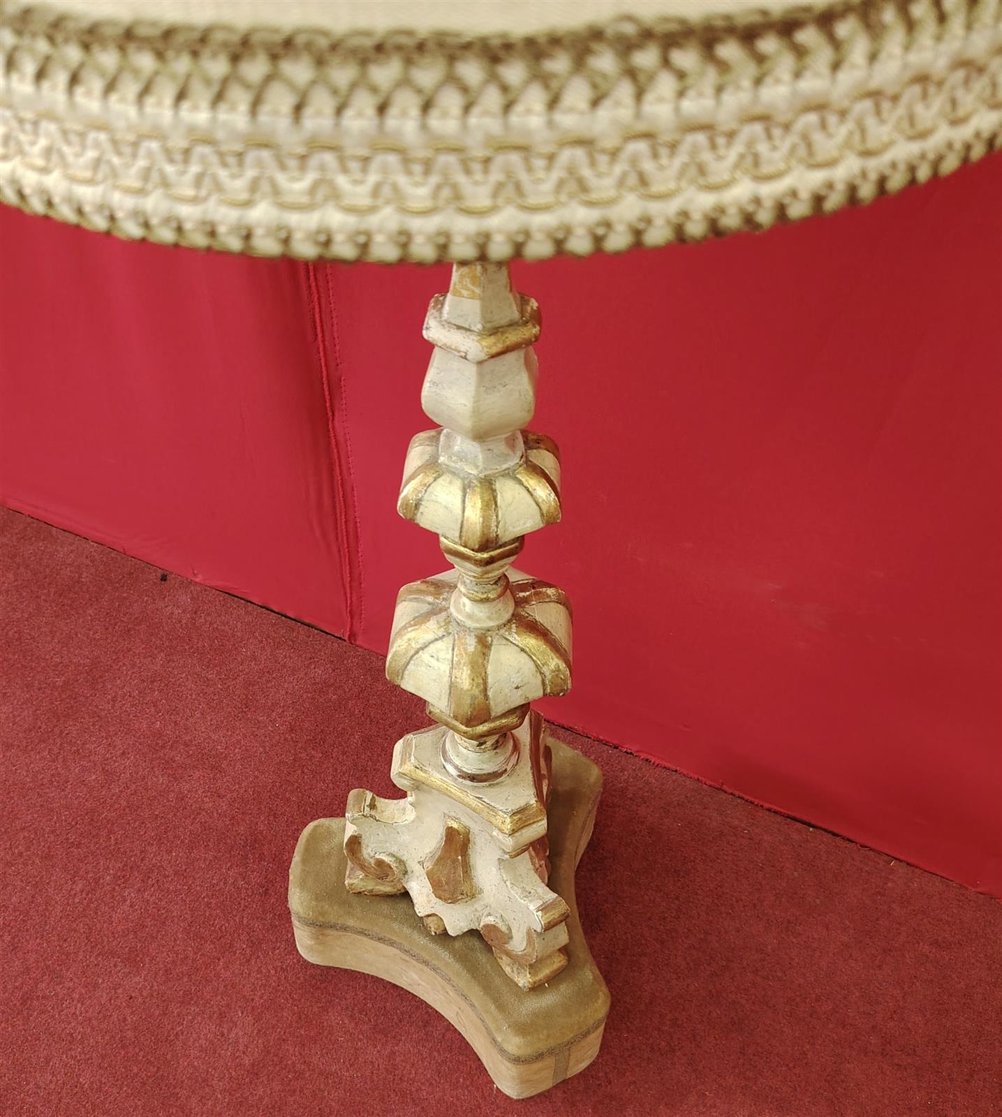Coppia candelabri laccati
