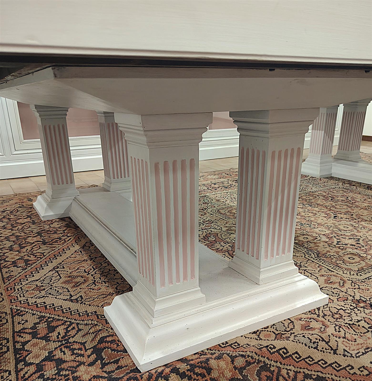 Group of bookcases with tables