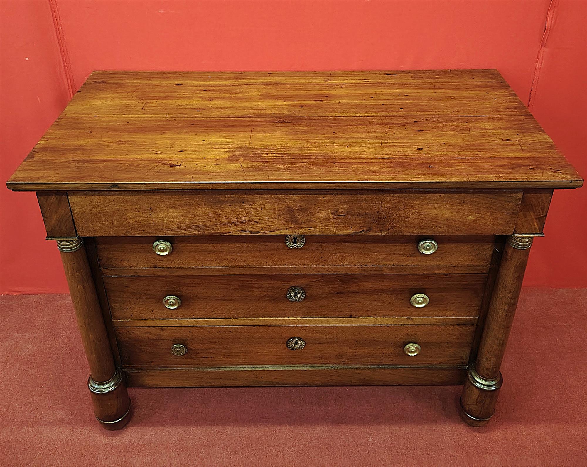 Comò Impero in noce