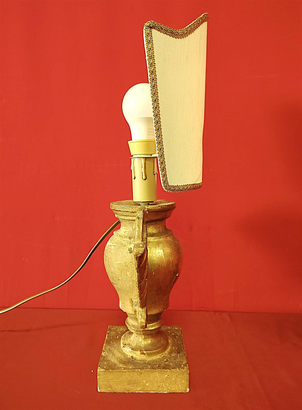 Coppia lampade dorate