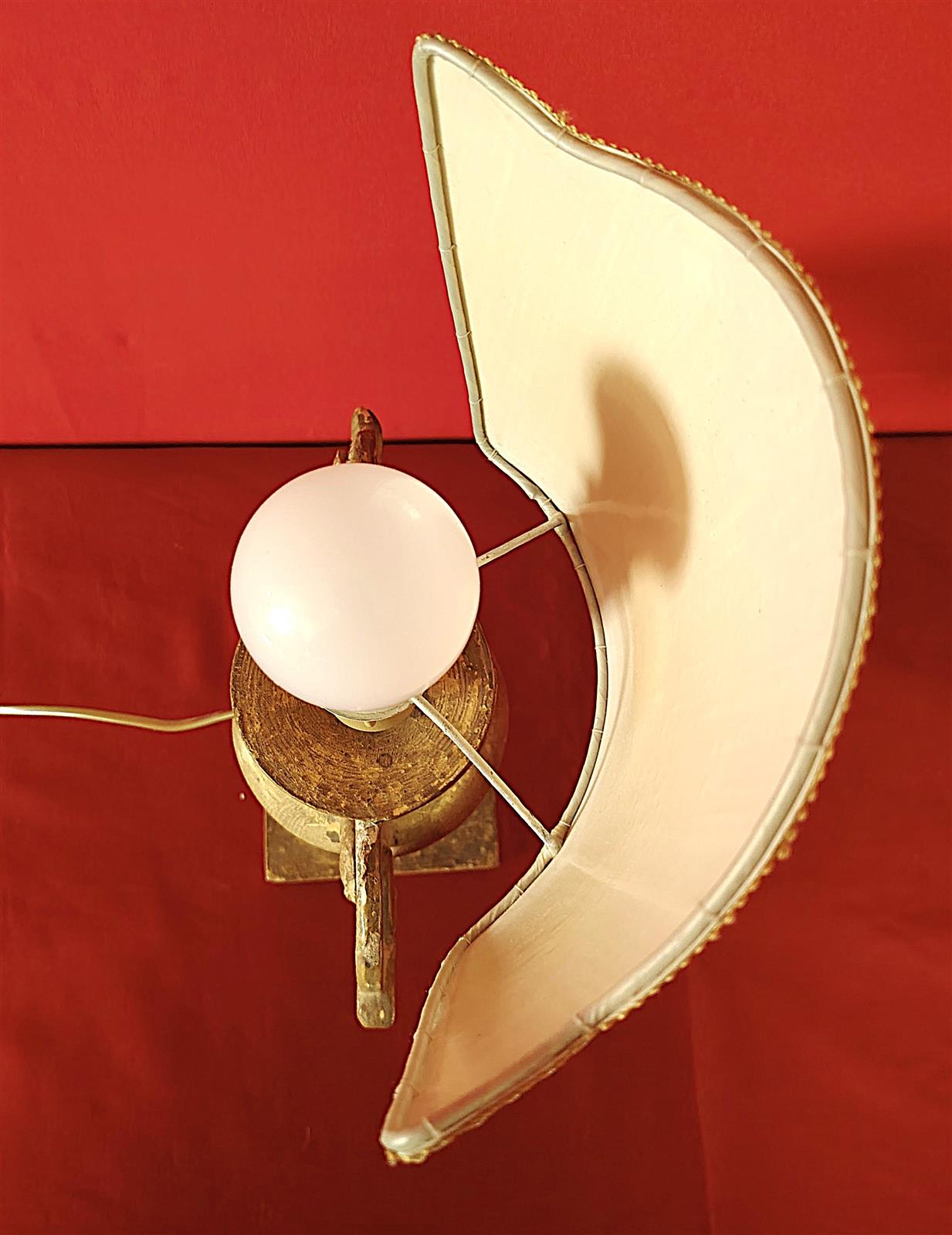 Coppia lampade dorate