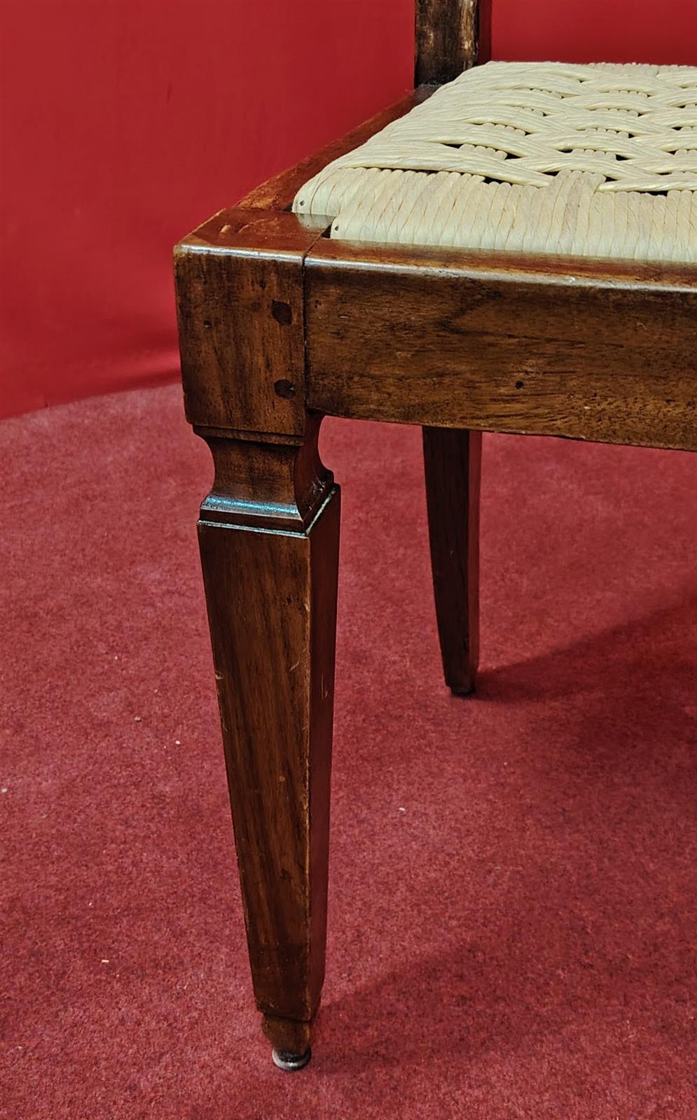 Gruppo di quattro sedie Impero