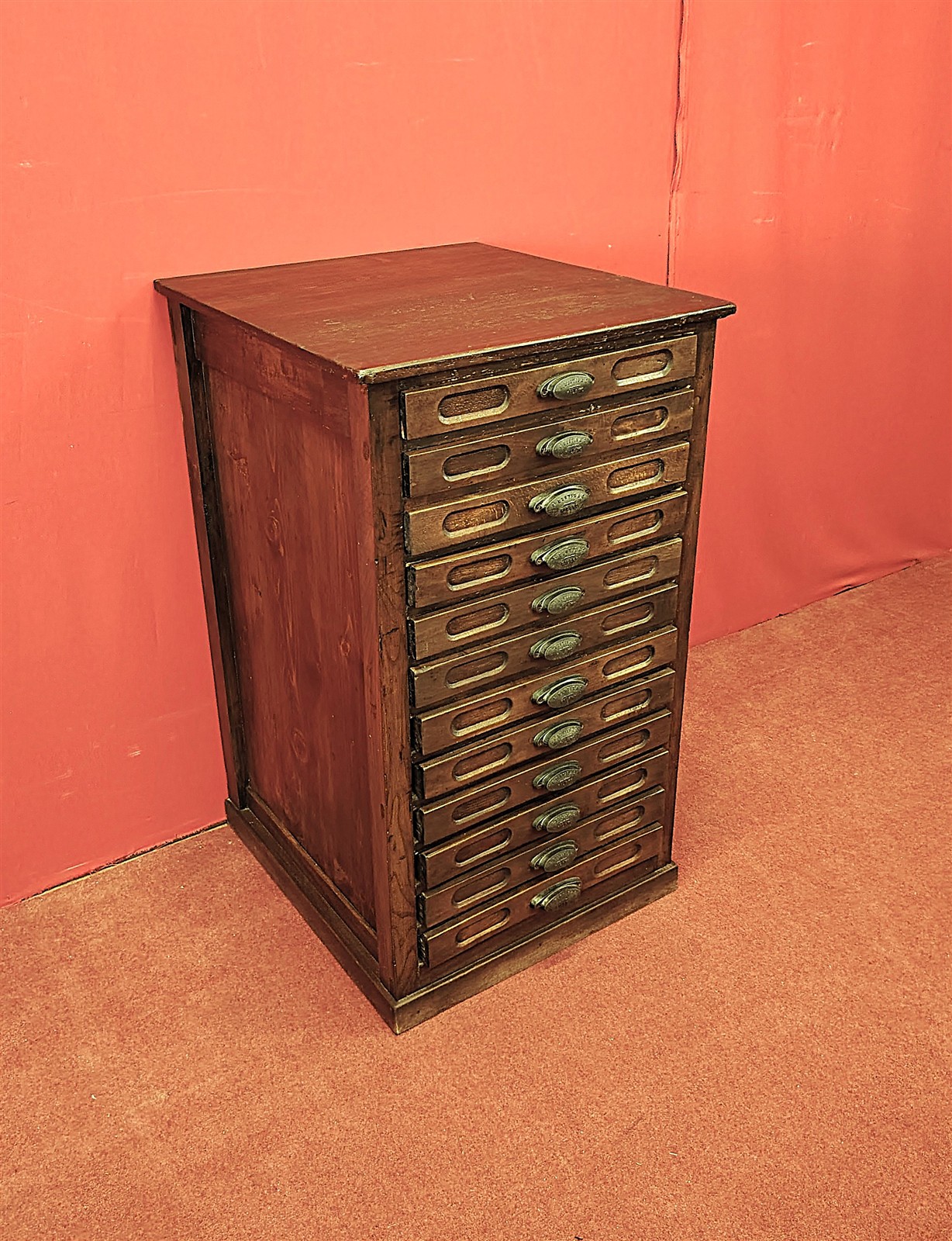 Typography chest of drawers