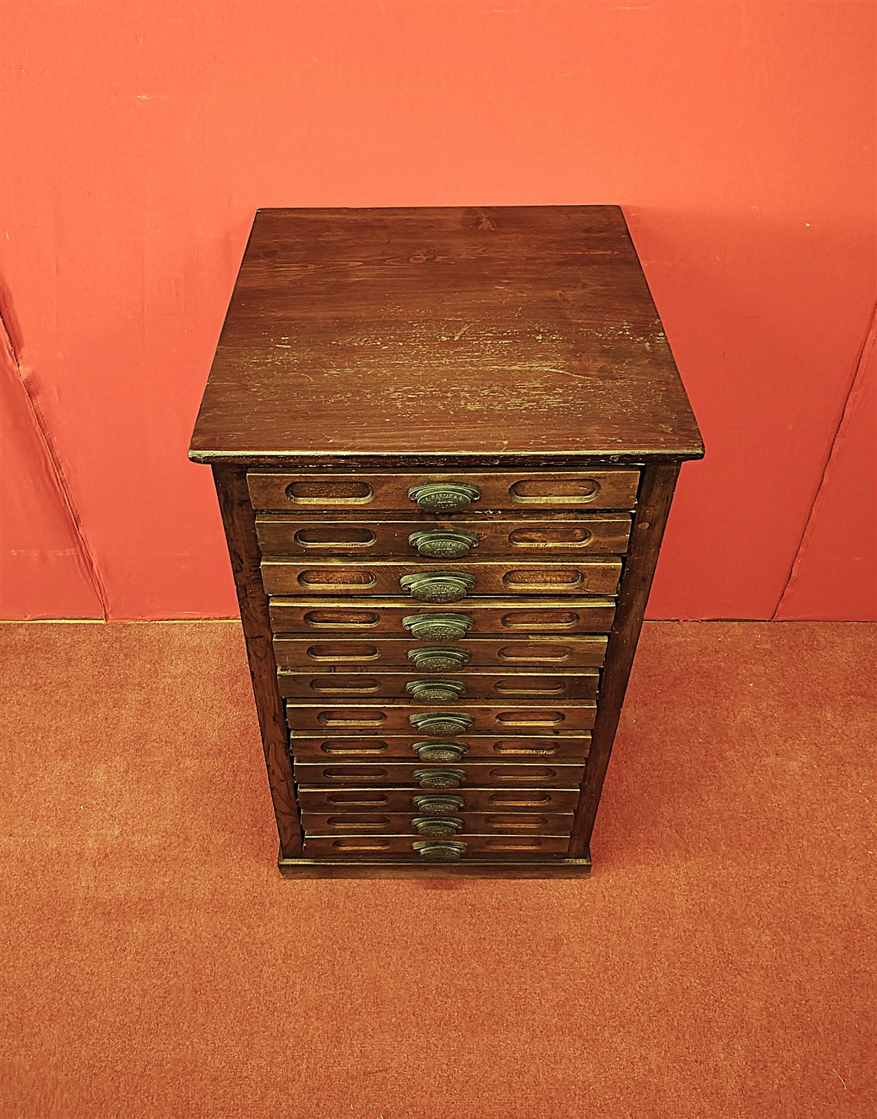Typography chest of drawers