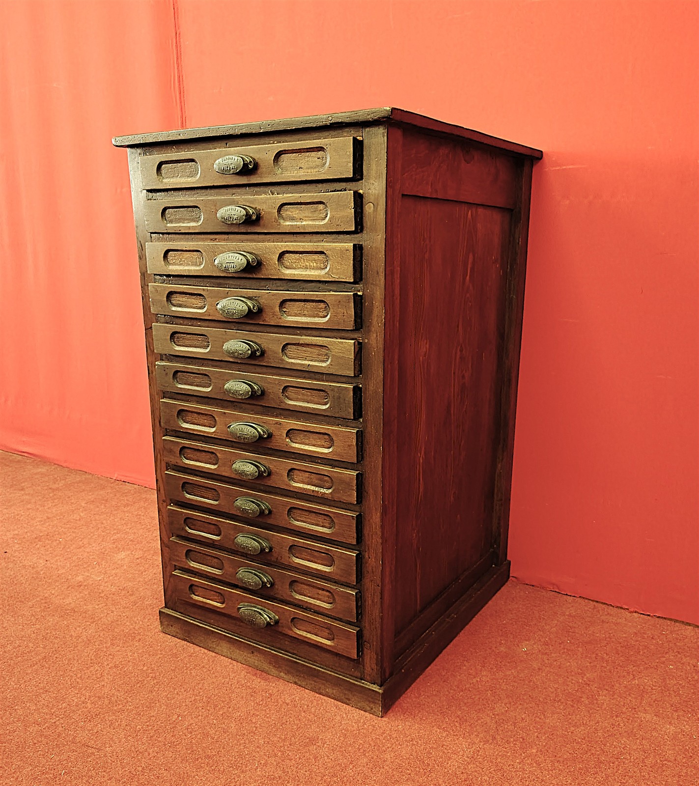 Typography chest of drawers