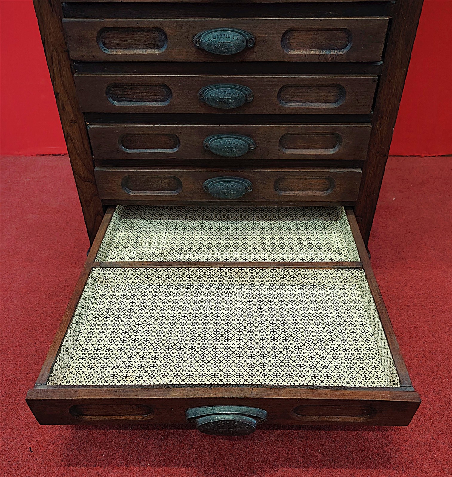 Typography chest of drawers