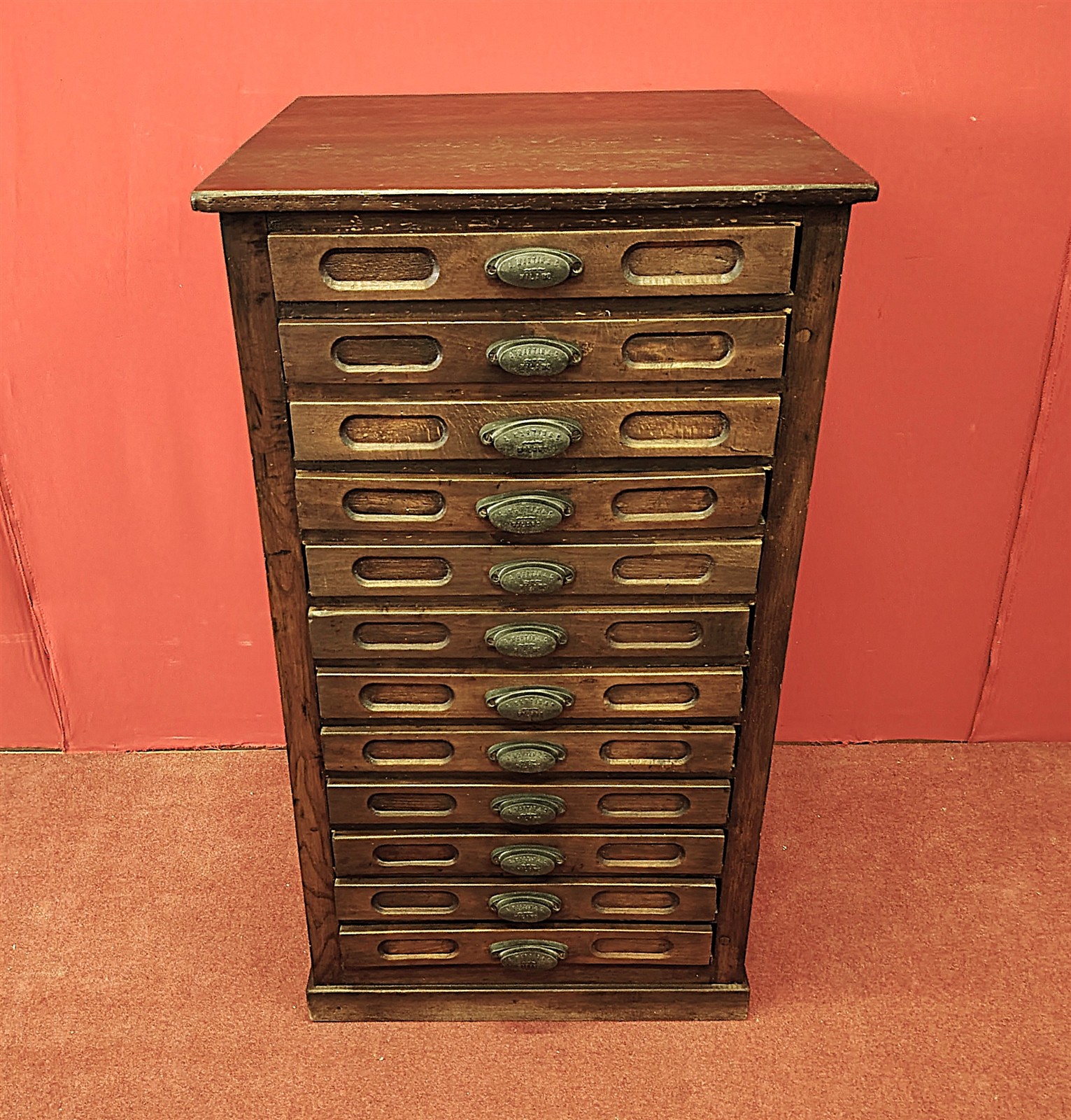 Typography chest of drawers