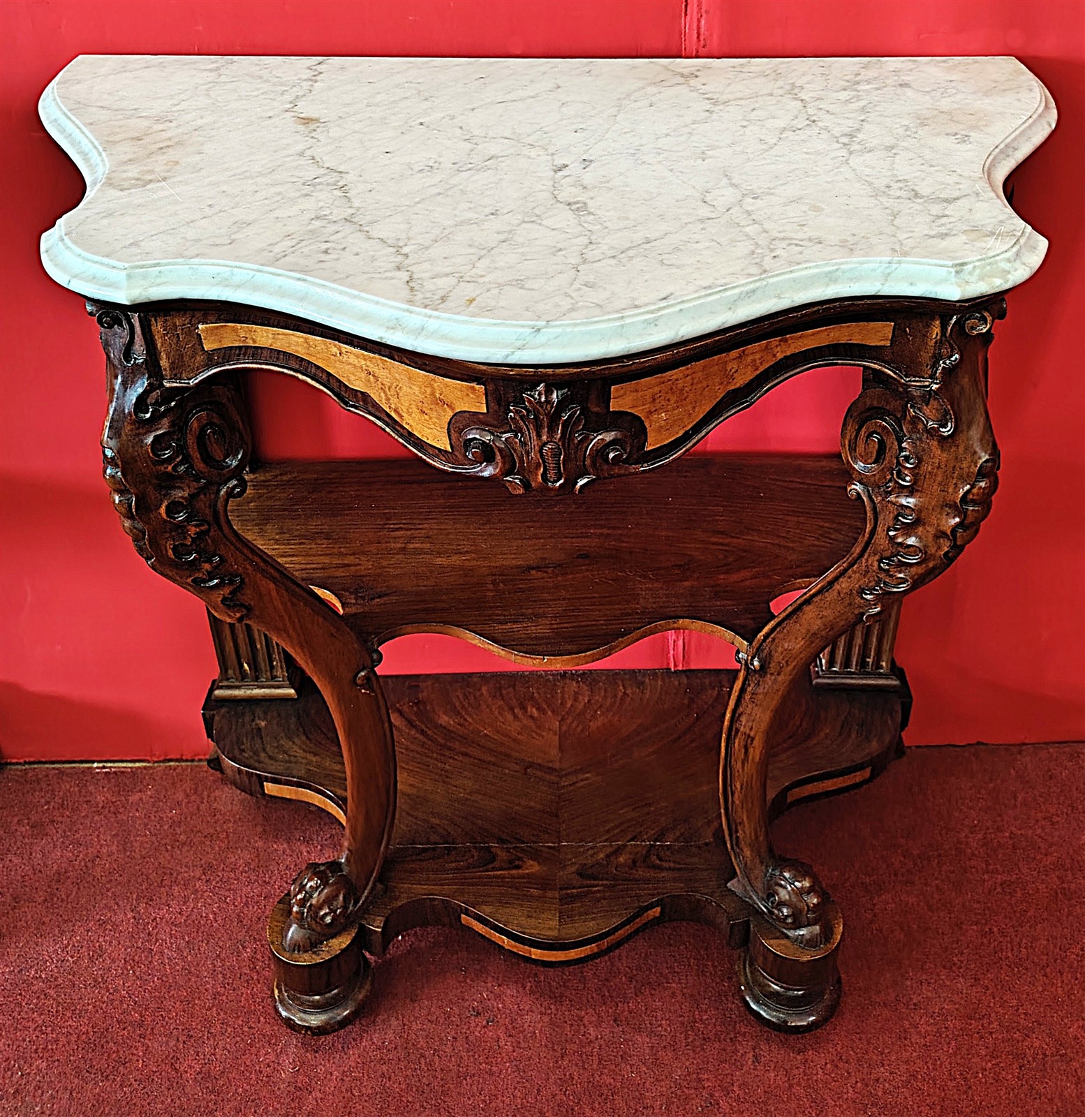 Coppia consolle con marmo