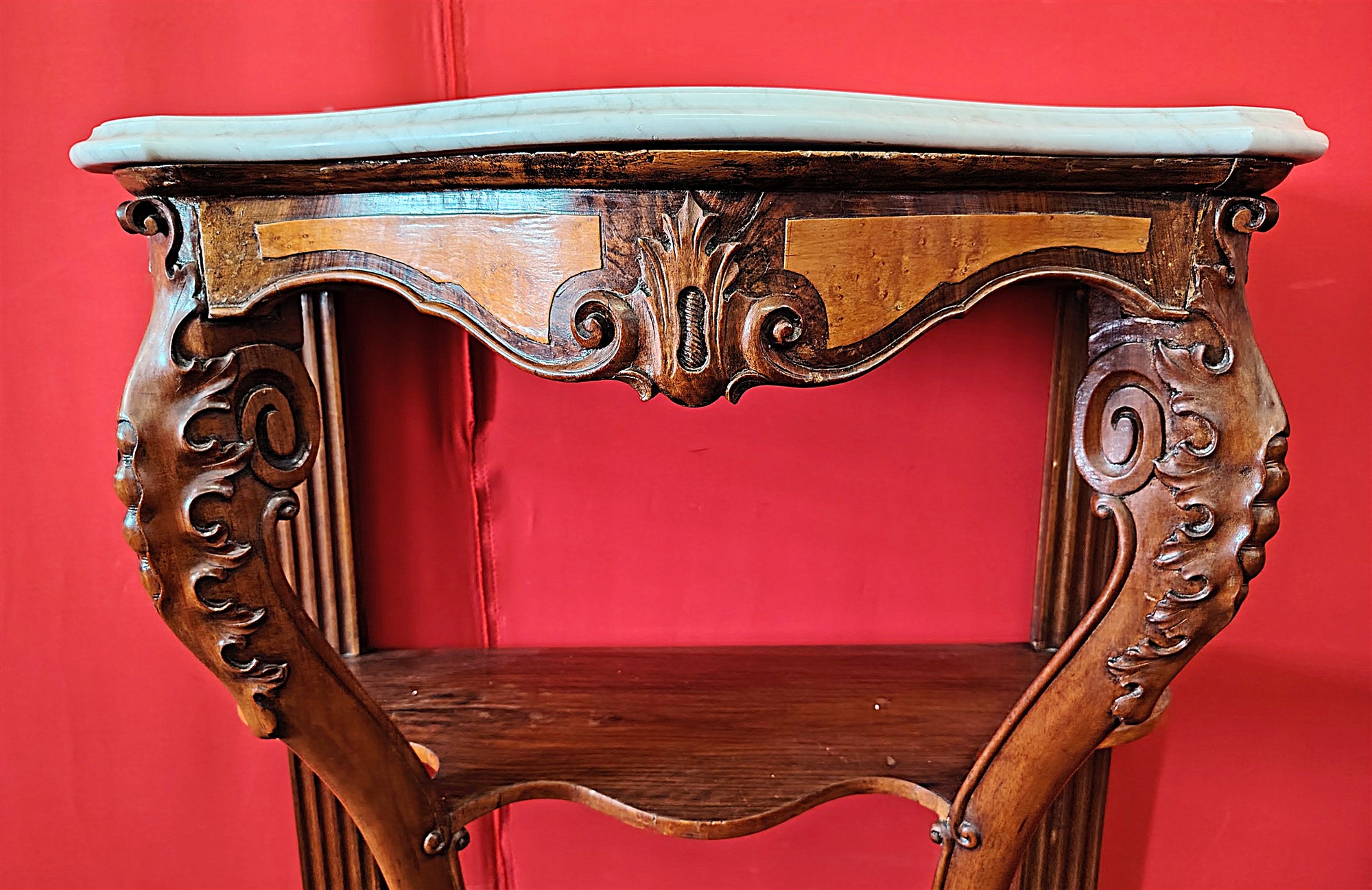 Coppia consolle con marmo