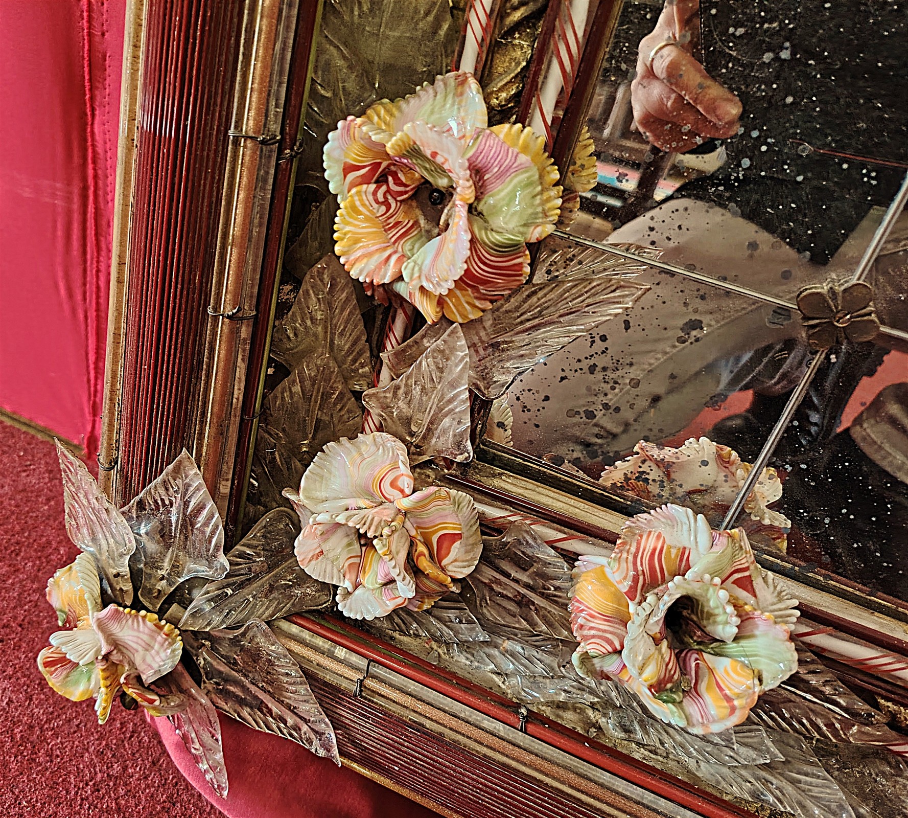 Grande specchiera vetro Murano