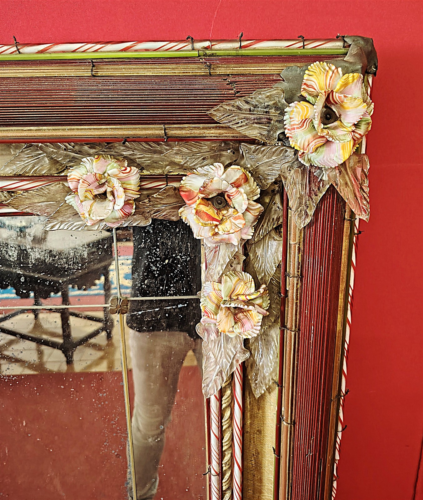 Grande specchiera vetro Murano