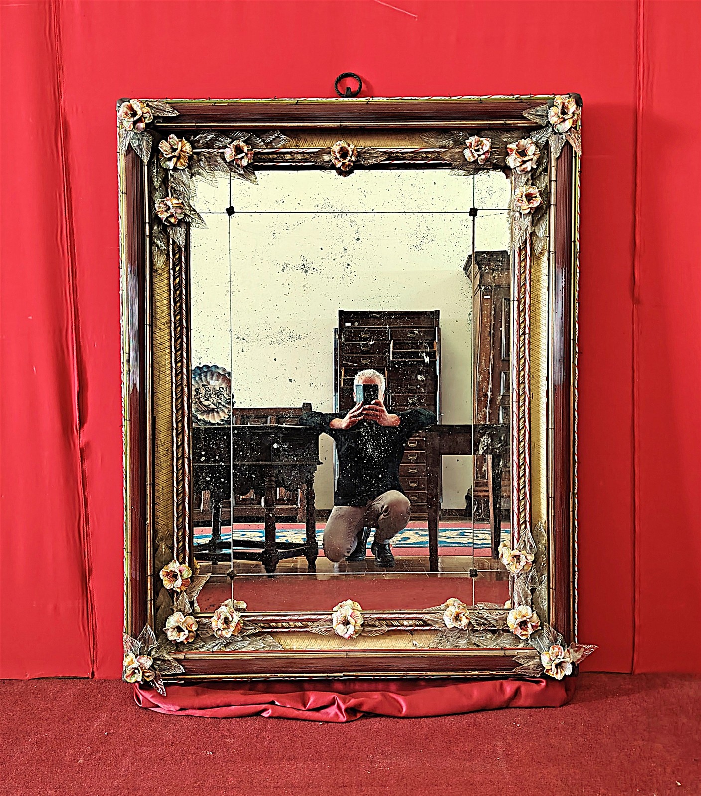 Grande specchiera vetro Murano