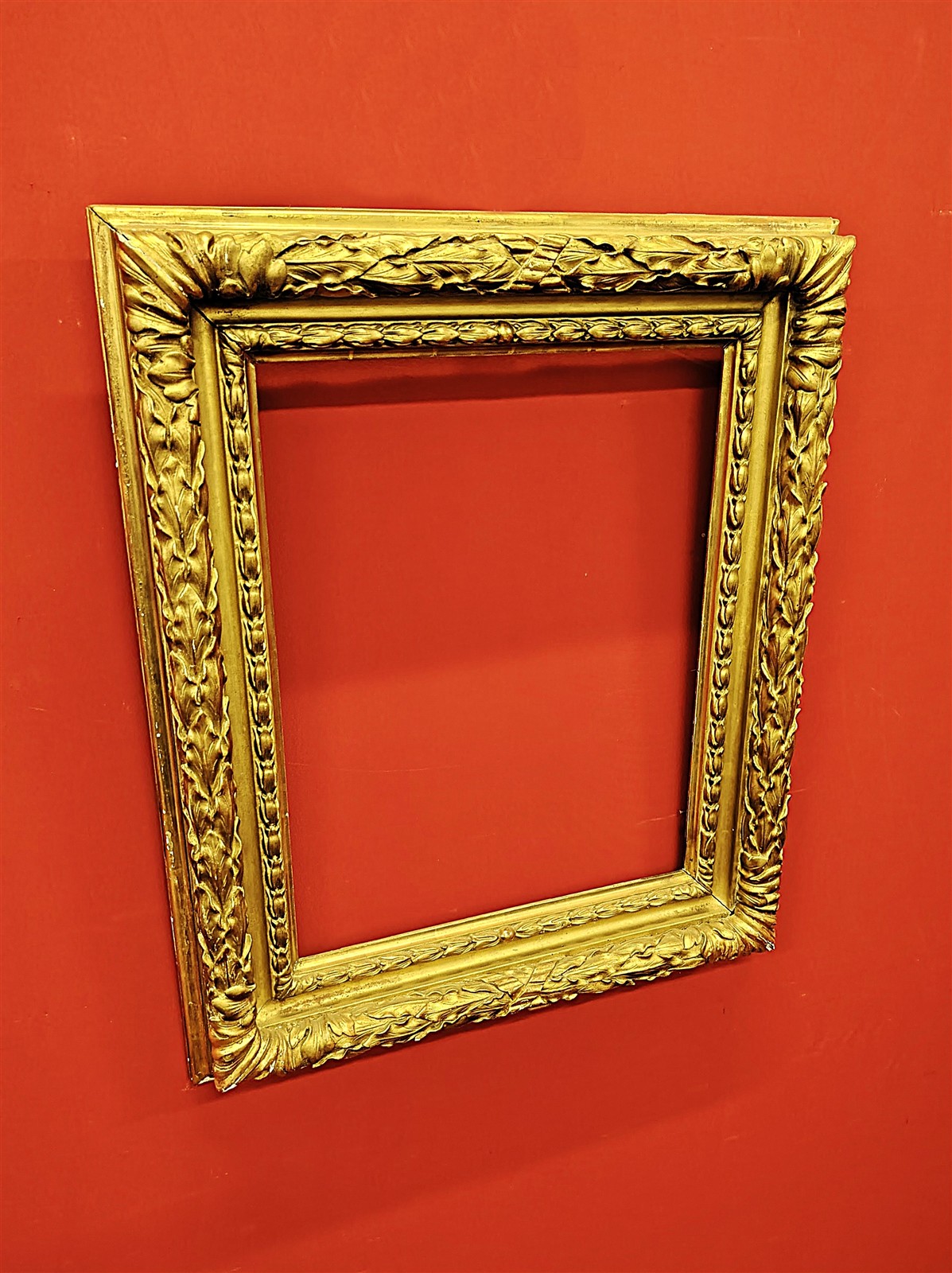 Cornice Rettangolare in Legno Dorato – Italia, XIX Secolo