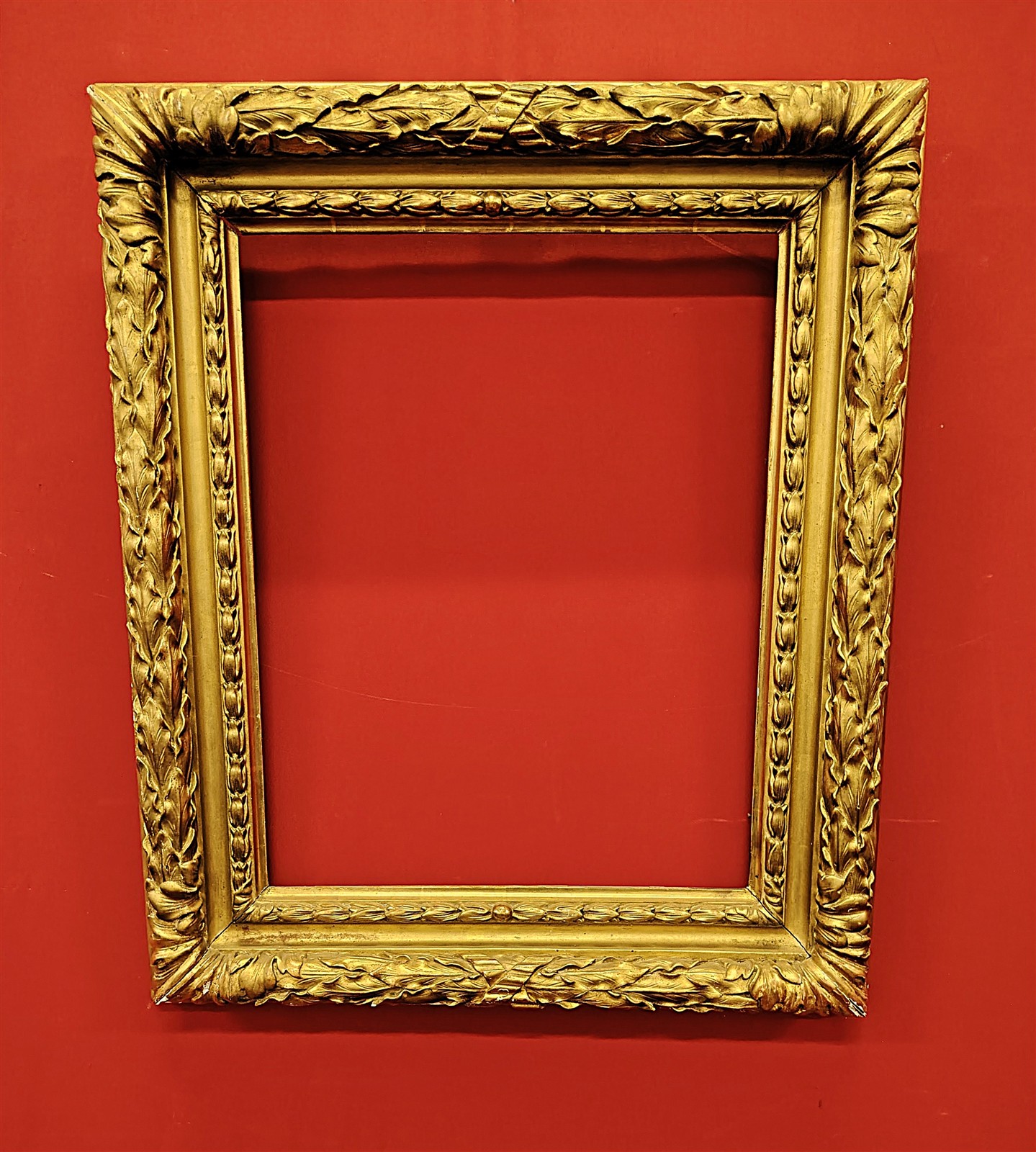 Rectangular Gilded Wood Frame – Italy, 19th Century