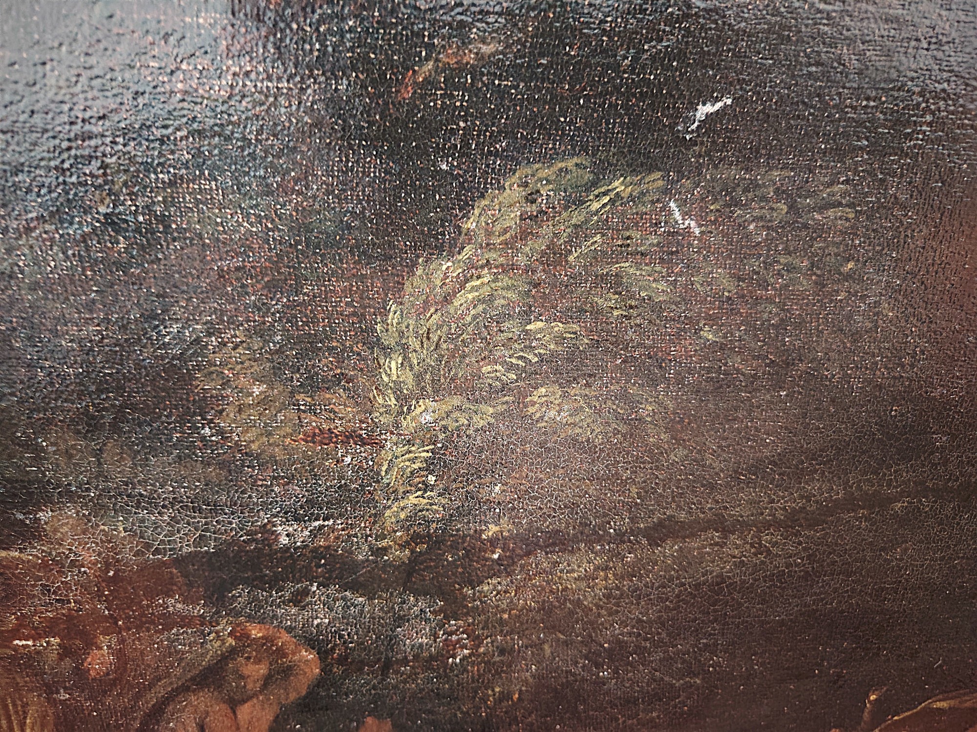 Dipinto Antico del Seicento - L'Esodo nel Deserto - Cerchia di Giulio Carpioni