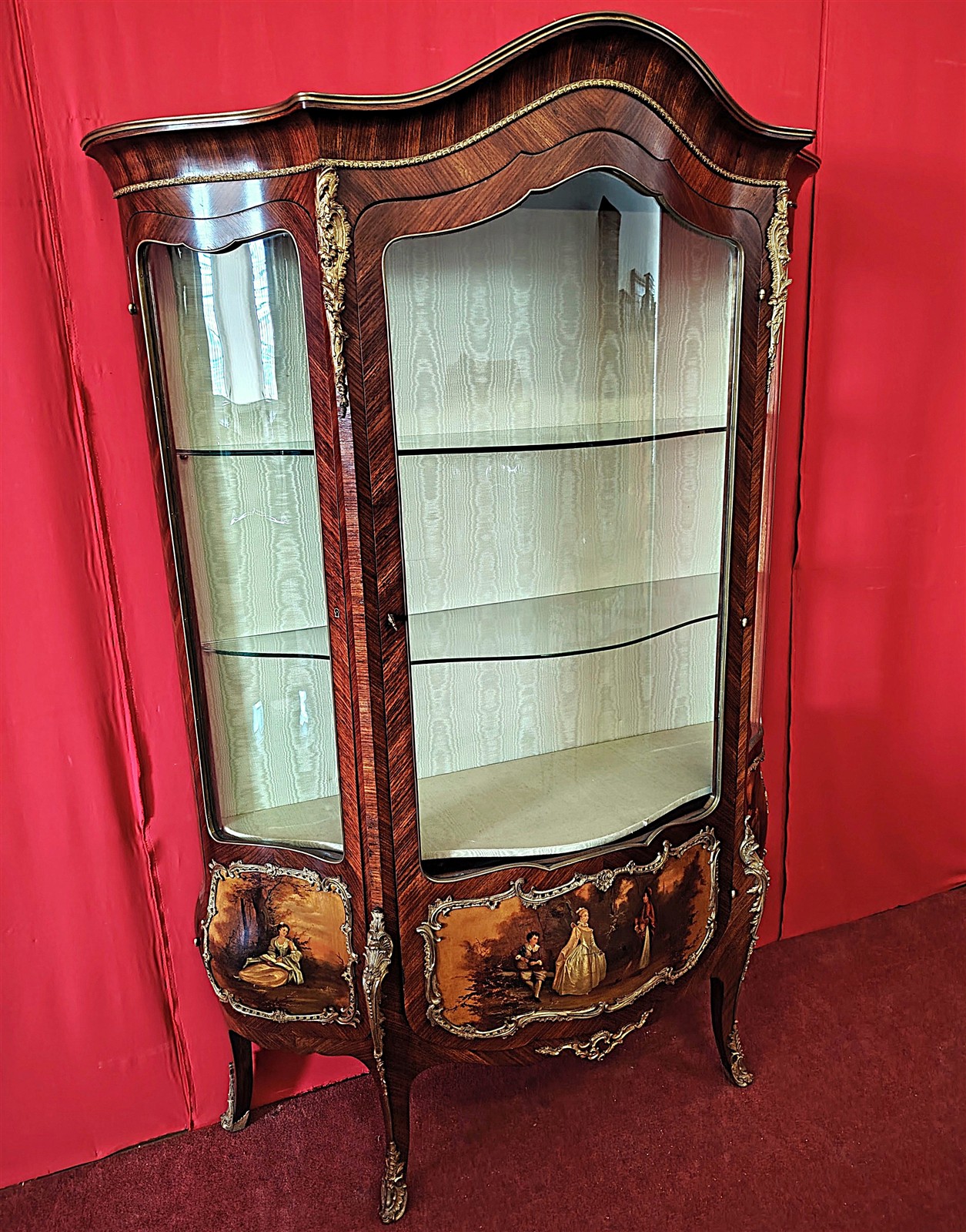 Vetrina Bombata Stile Luigi XV – Epoca Napoleone III