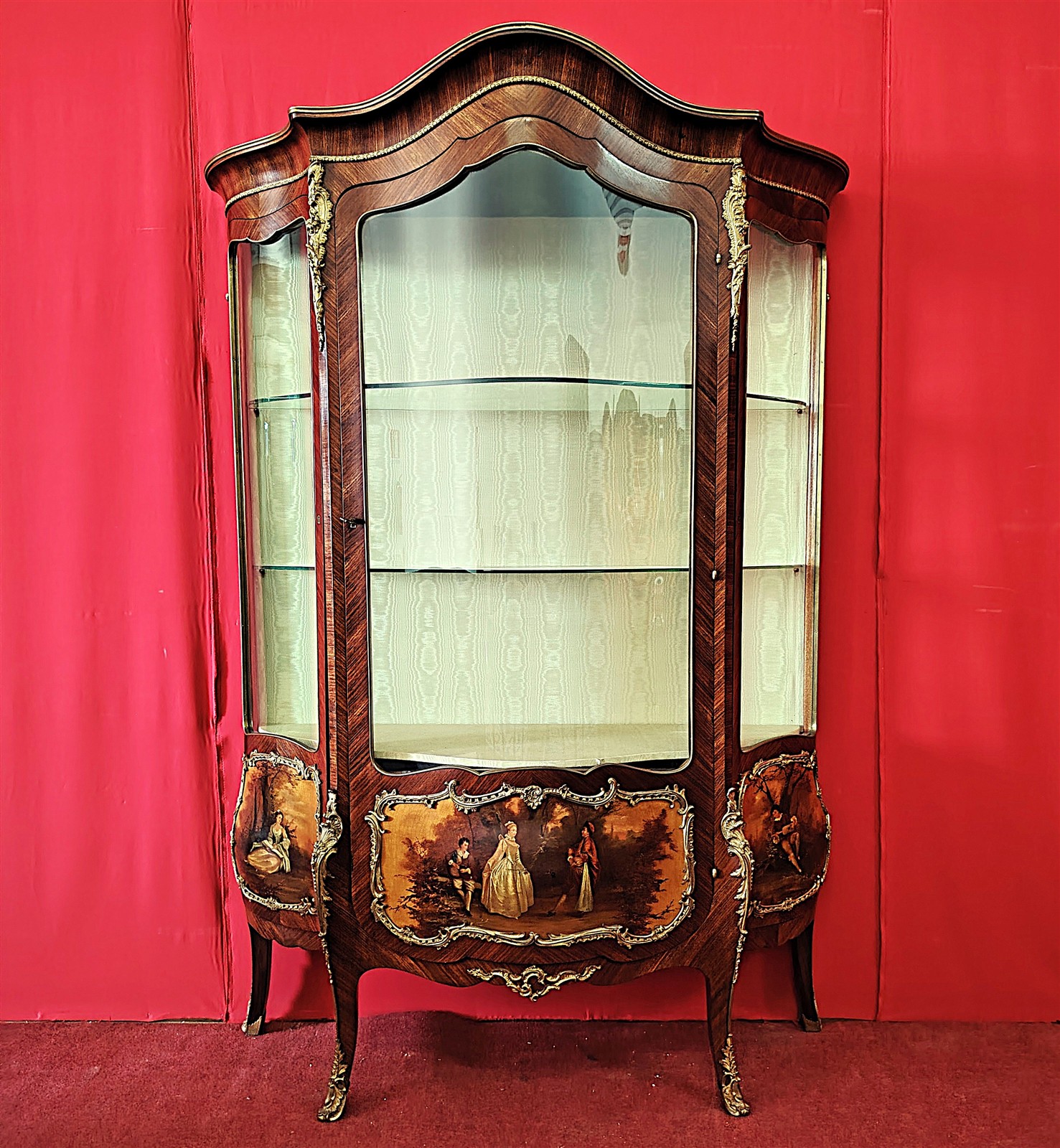 Vetrina Bombata Stile Luigi XV – Epoca Napoleone III