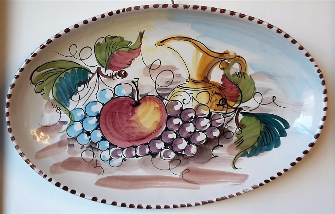 Ceramic plate, hand-painted