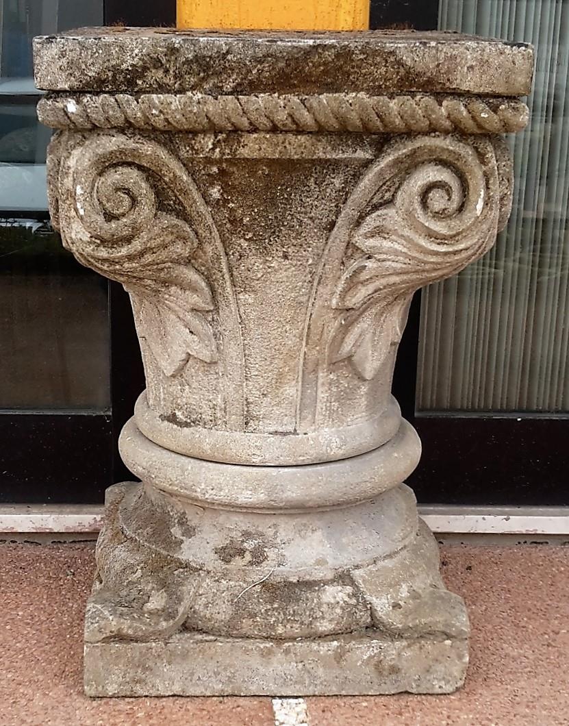 Capital carved stone