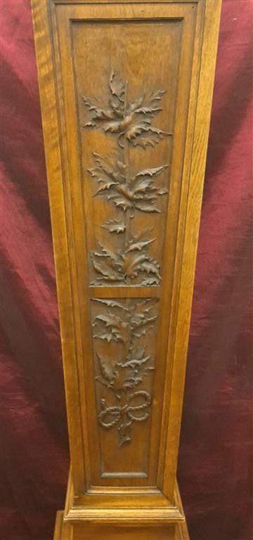 Carved walnut column